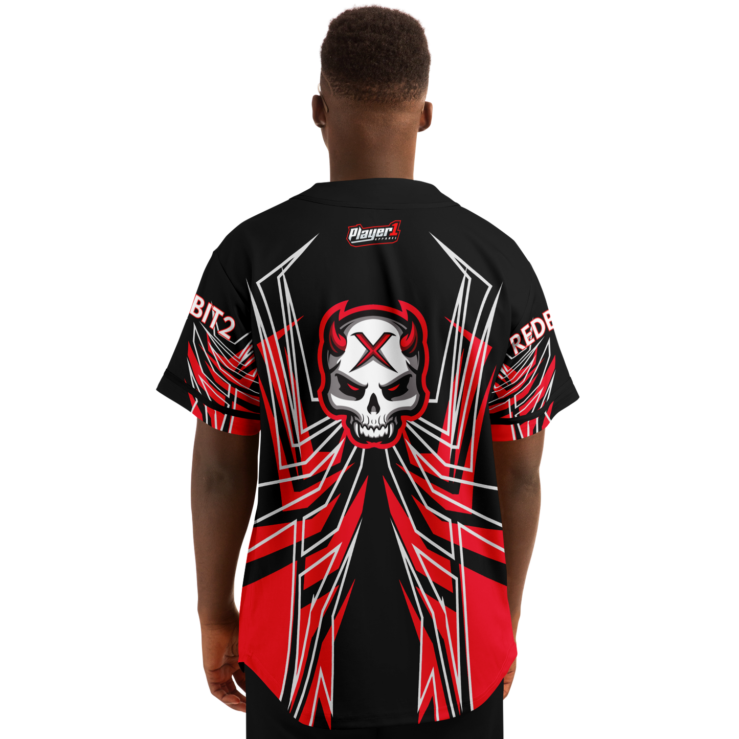 Red Bit Baseball Jersey