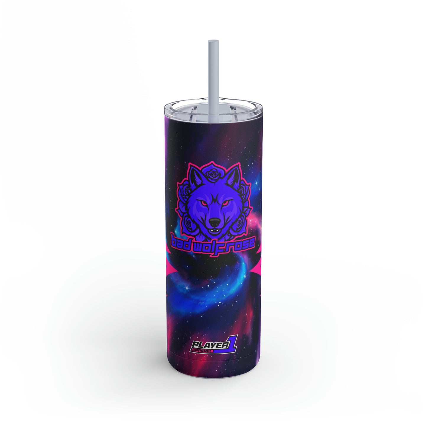 BadWolfRose Skinny Matte Tumbler, 20oz