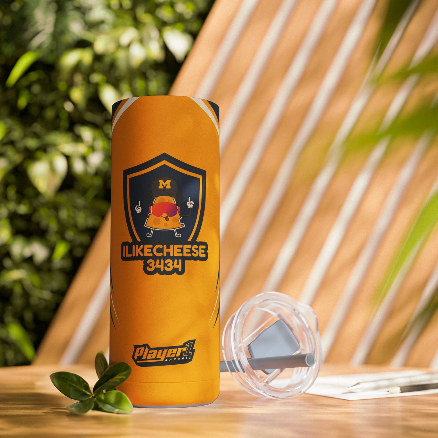 ILikeCheese3434 Skinny Tumbler, 20oz