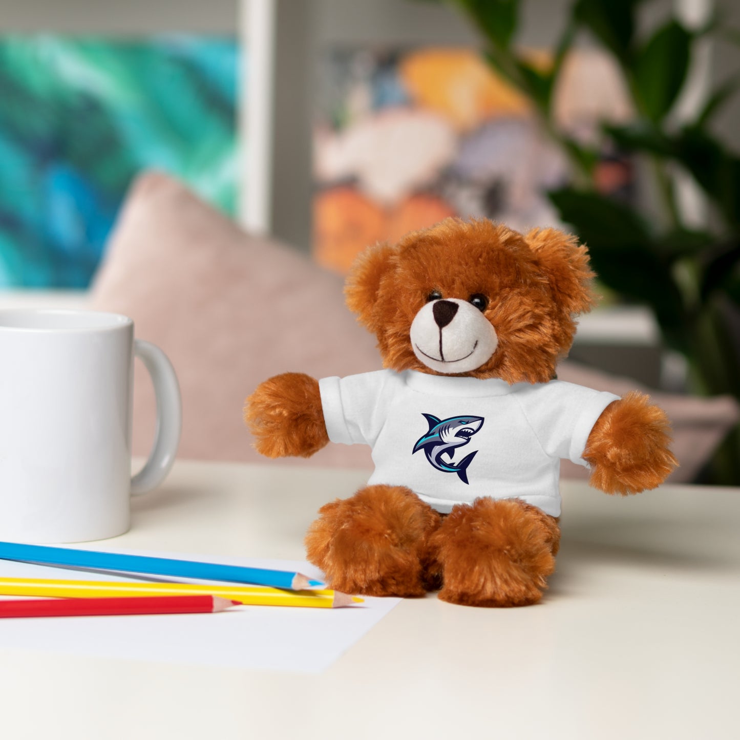 Casual Shark Classic Stuffed Animals with Tee