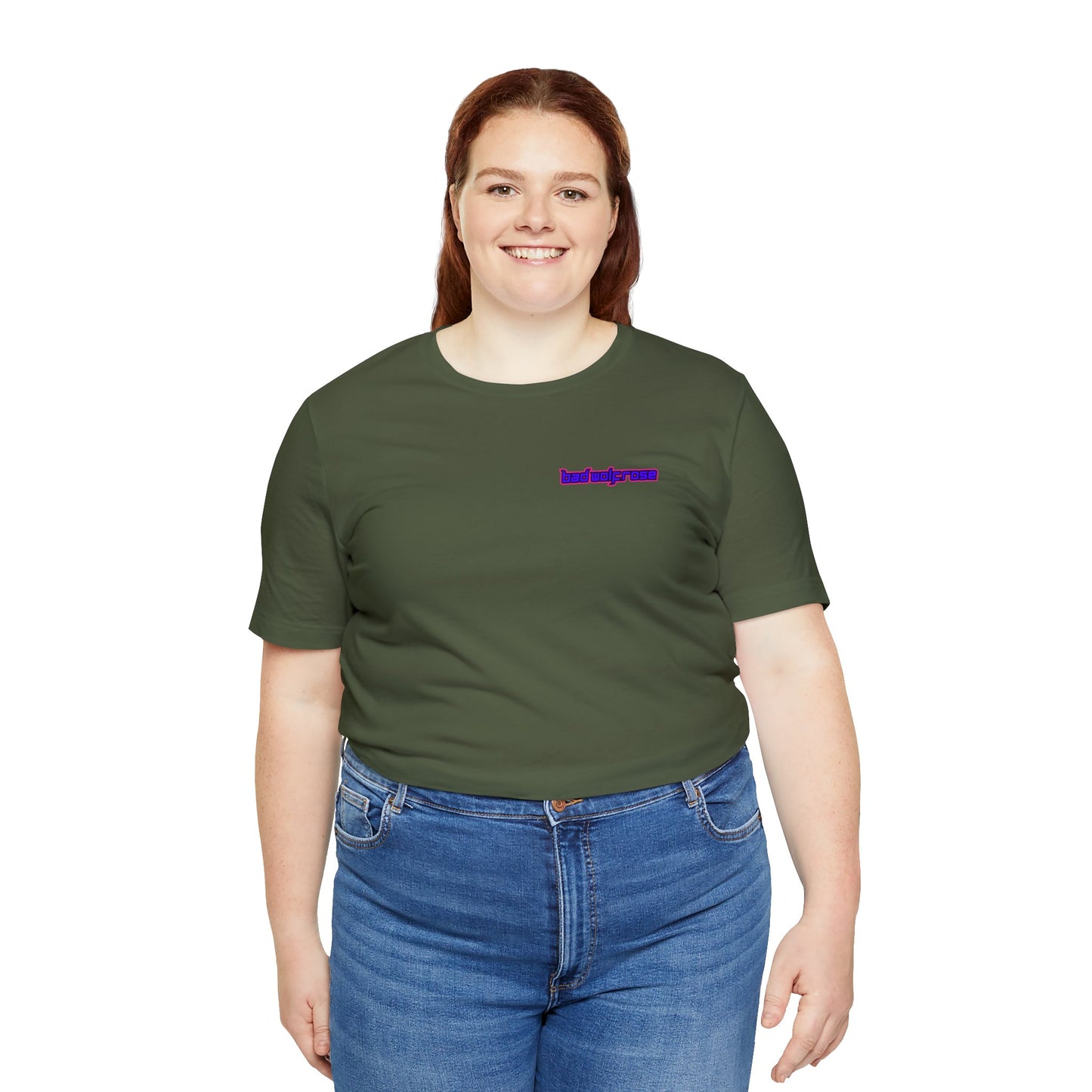 BadWolfRose Back Print Unisex T-shirt