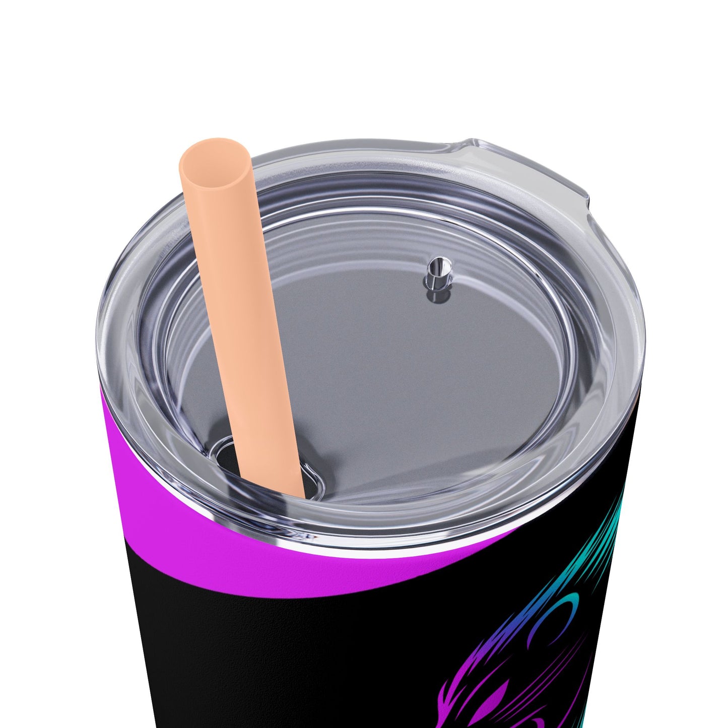 Kraven Quills Skinny Tumbler with Straw, 20oz