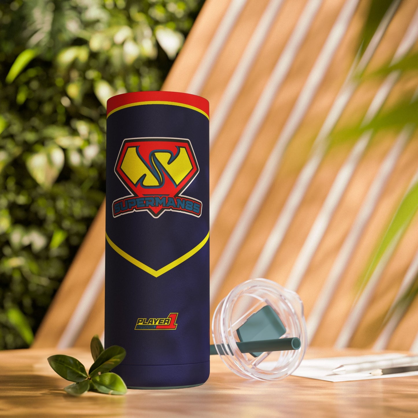 Superman85 Skinny Matte Tumbler, 20oz