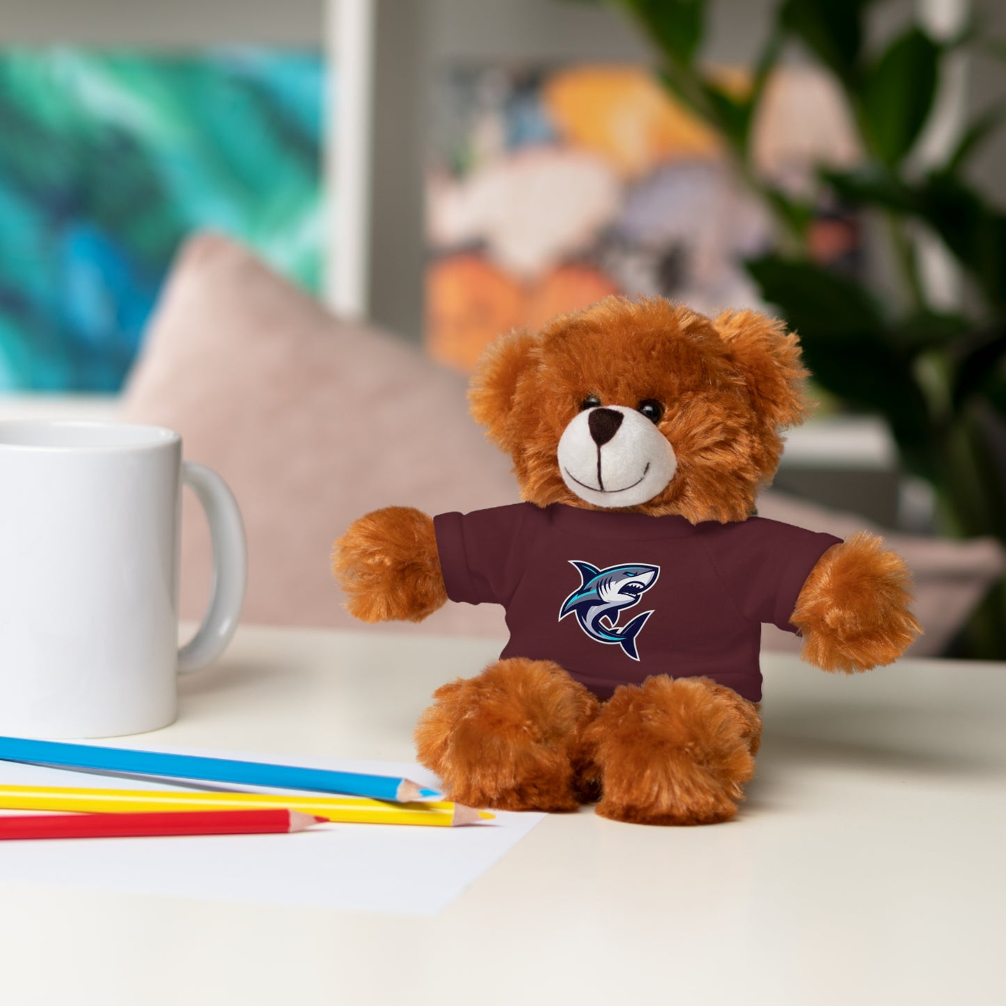 Casual Shark Classic Stuffed Animals with Tee