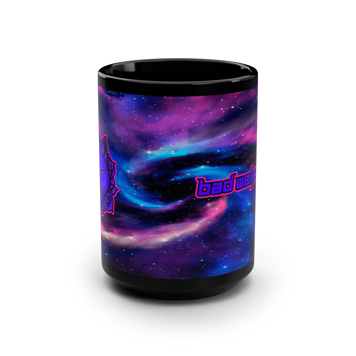 BadWolfRose Space Black Mug, 15oz