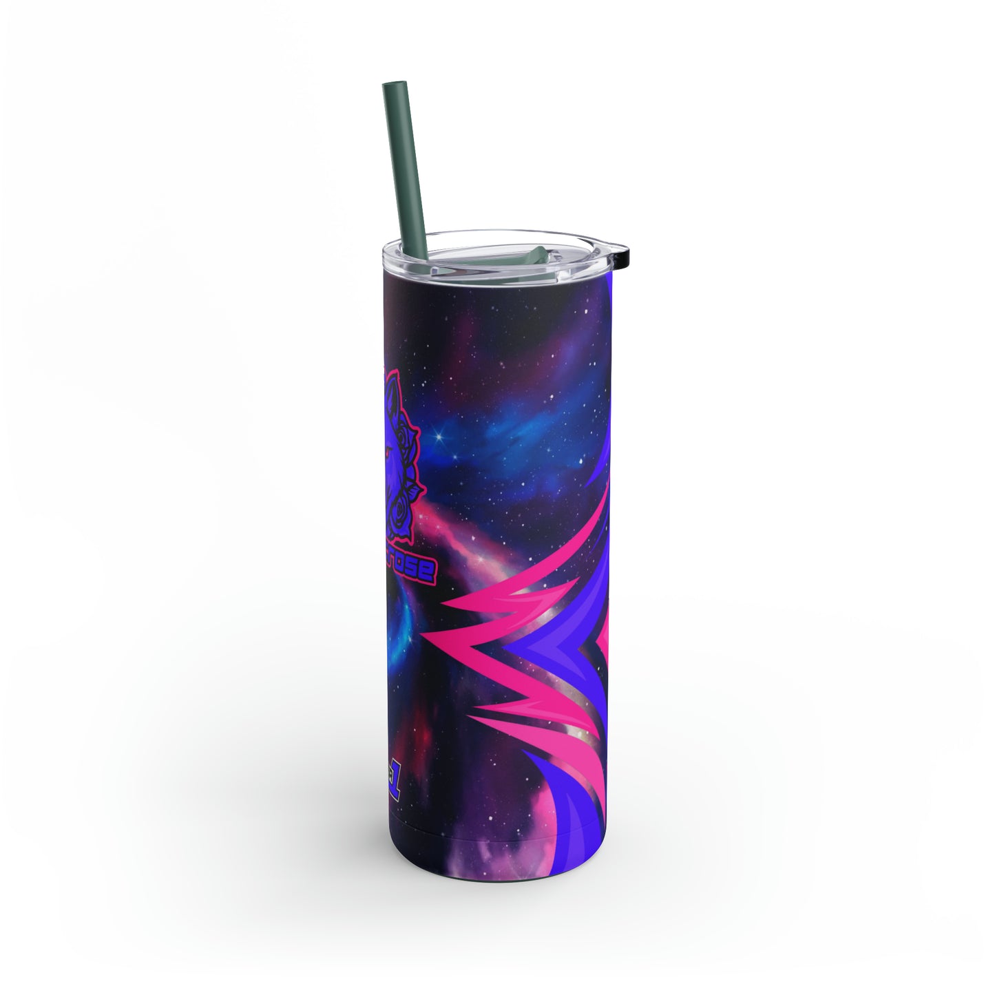 BadWolfRose Skinny Matte Tumbler, 20oz