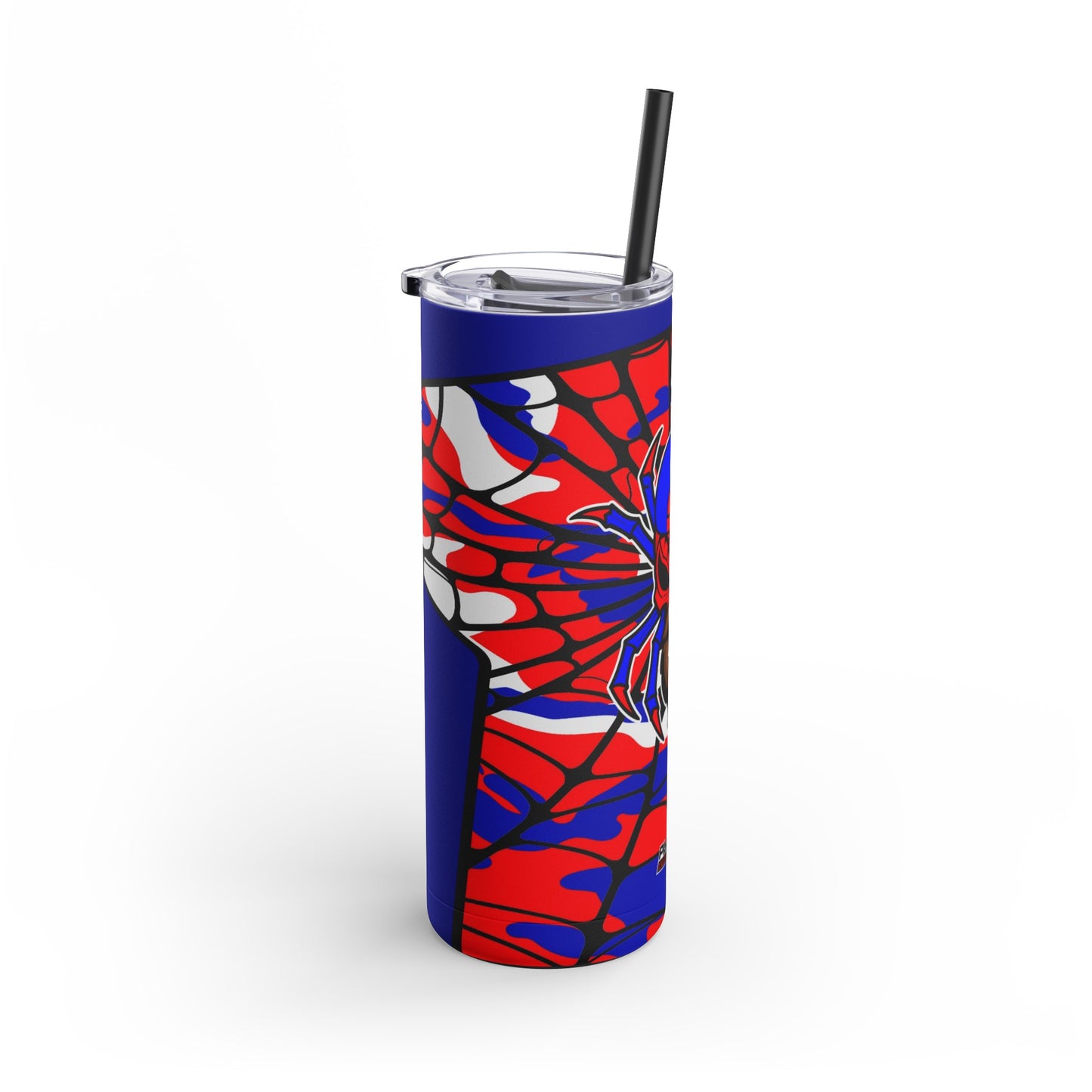 Spiderman8888 Skinny Matte Tumbler, 20oz