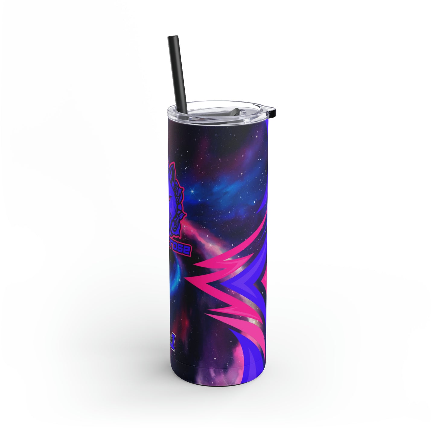 BadWolfRose Skinny Matte Tumbler, 20oz