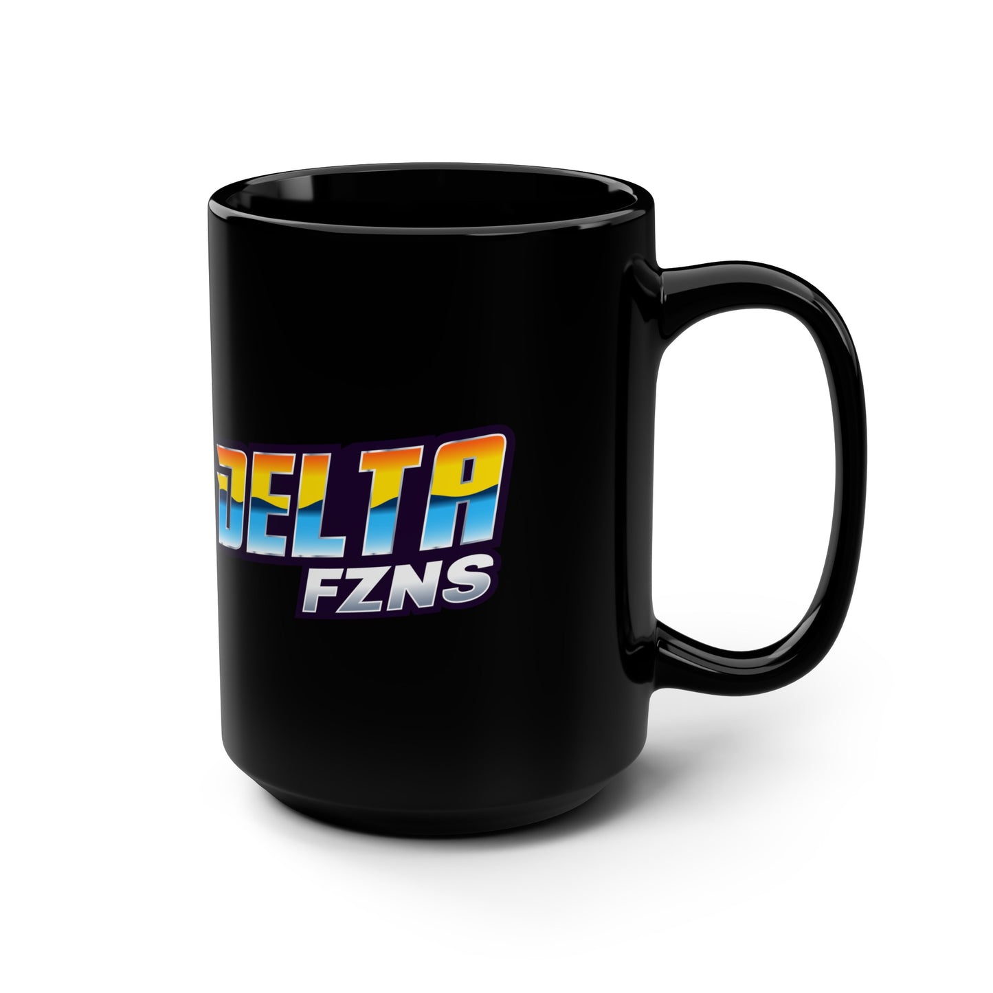 Delta FZNS Black Mug, 15oz