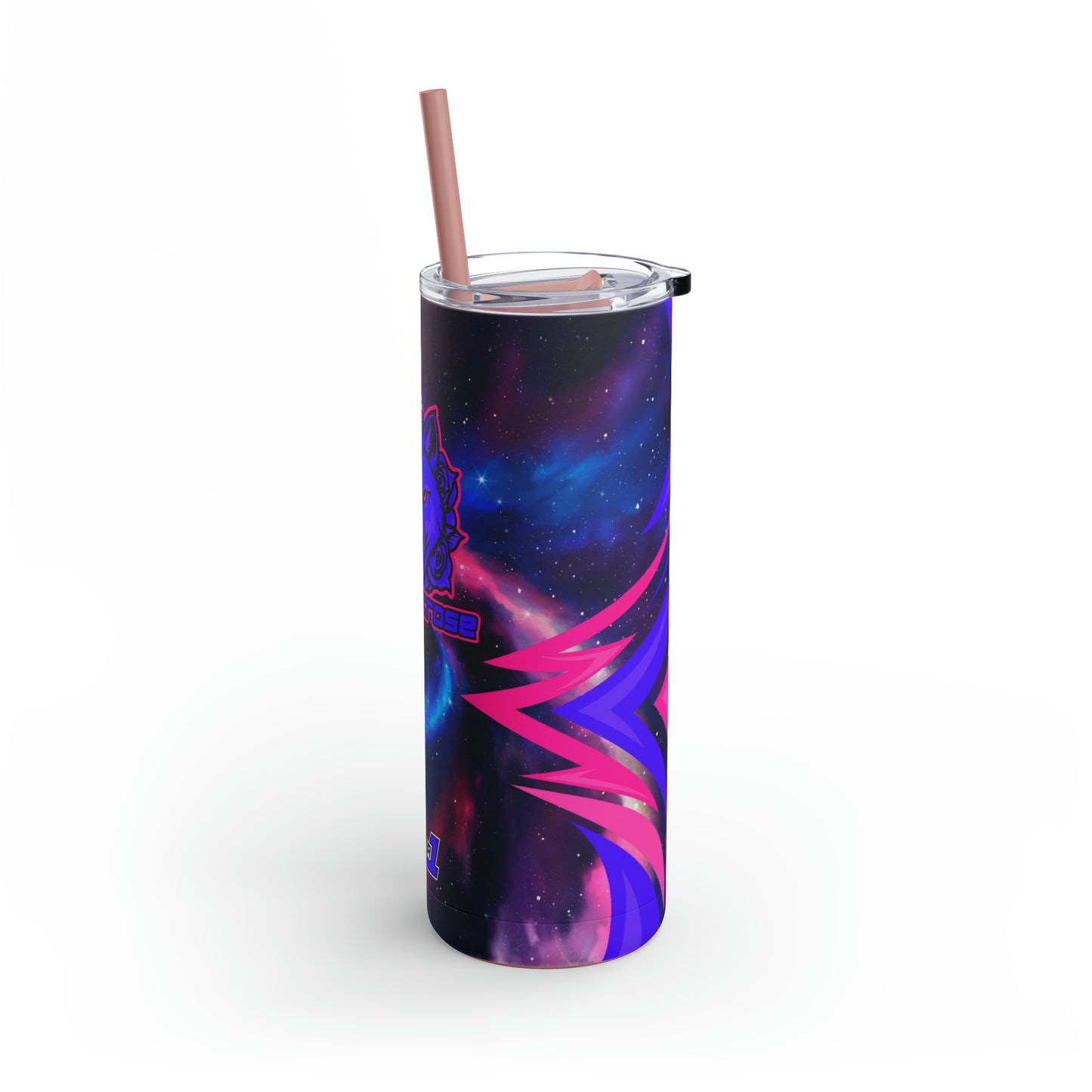 BadWolfRose Skinny Matte Tumbler, 20oz