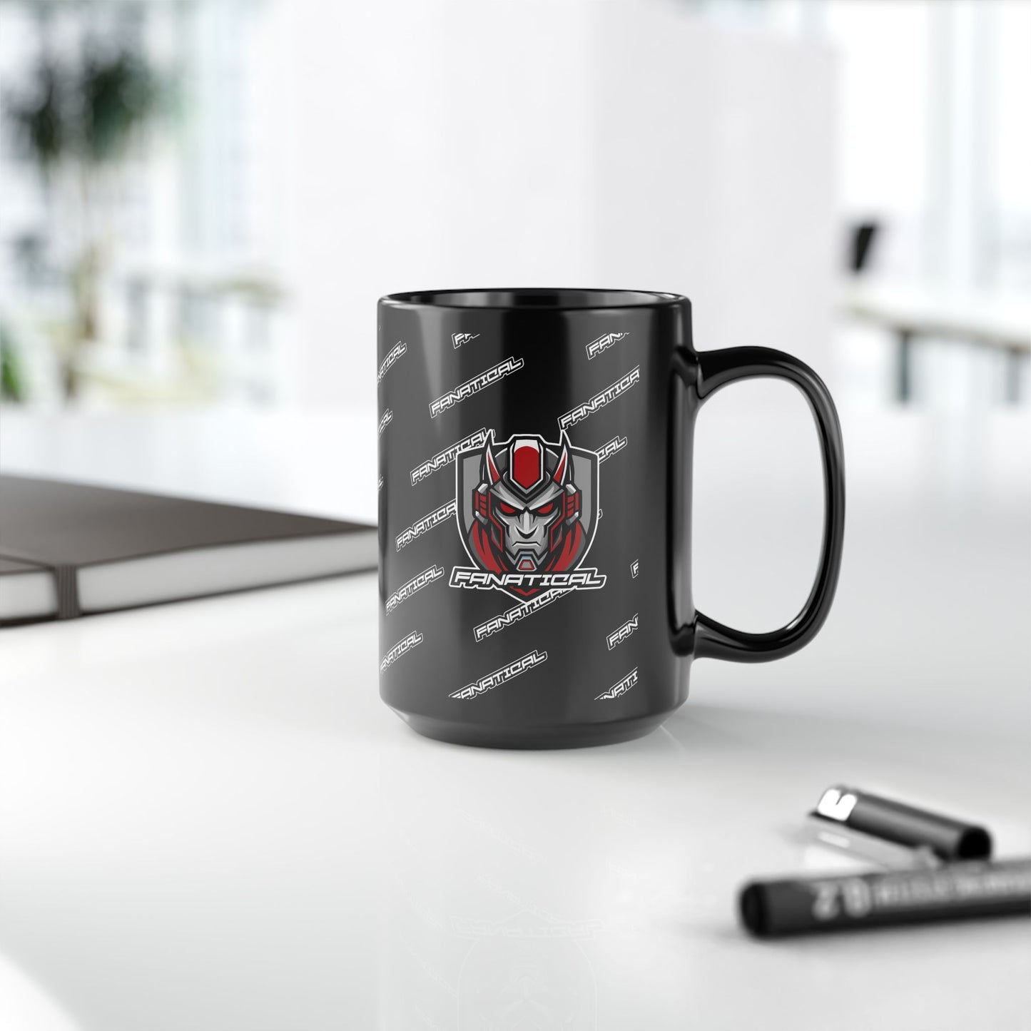 Fanatical Esports Black Mug, 15oz