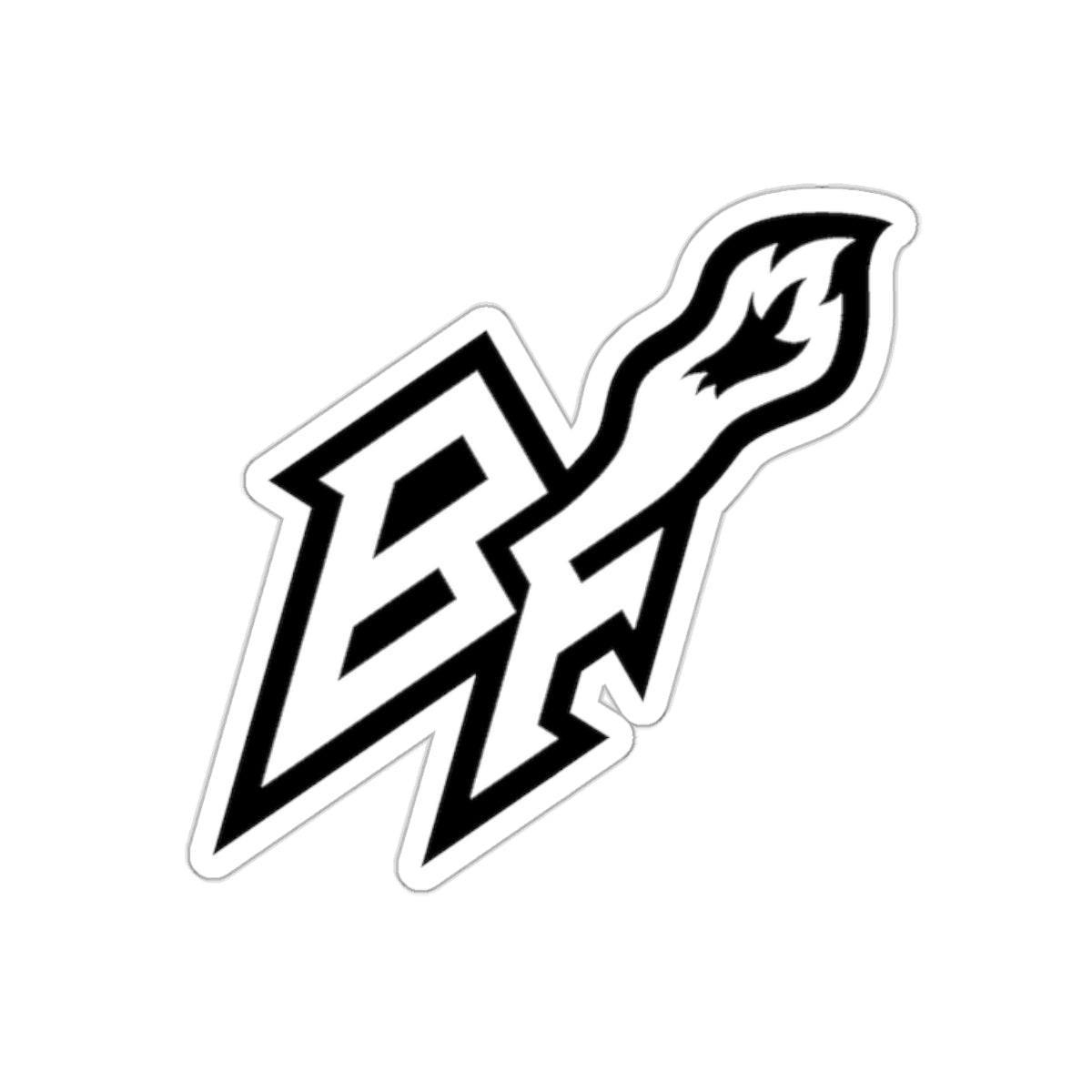 BlackFox Black Black & White Stickers