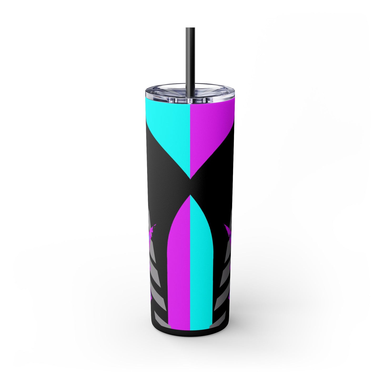 Kraven Quills Skinny Tumbler with Straw, 20oz