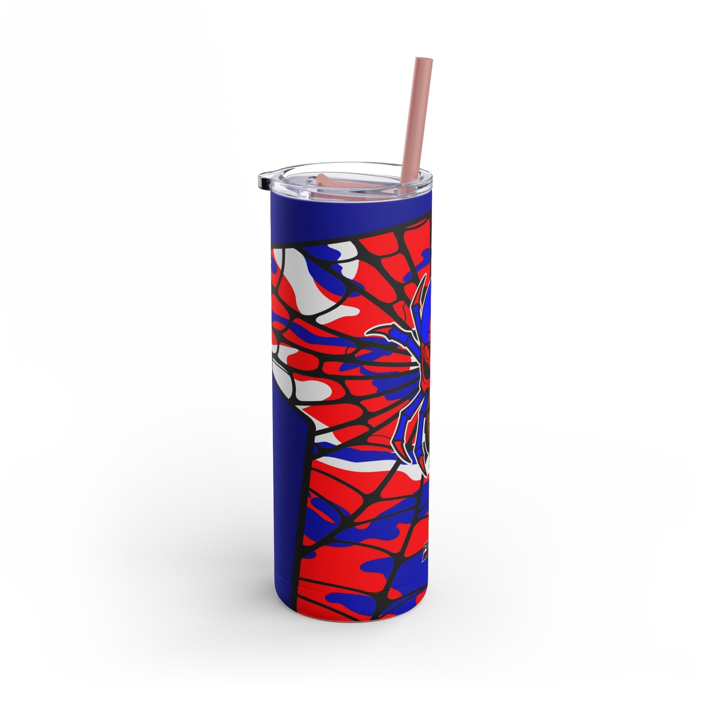 Spiderman8888 Skinny Matte Tumbler, 20oz