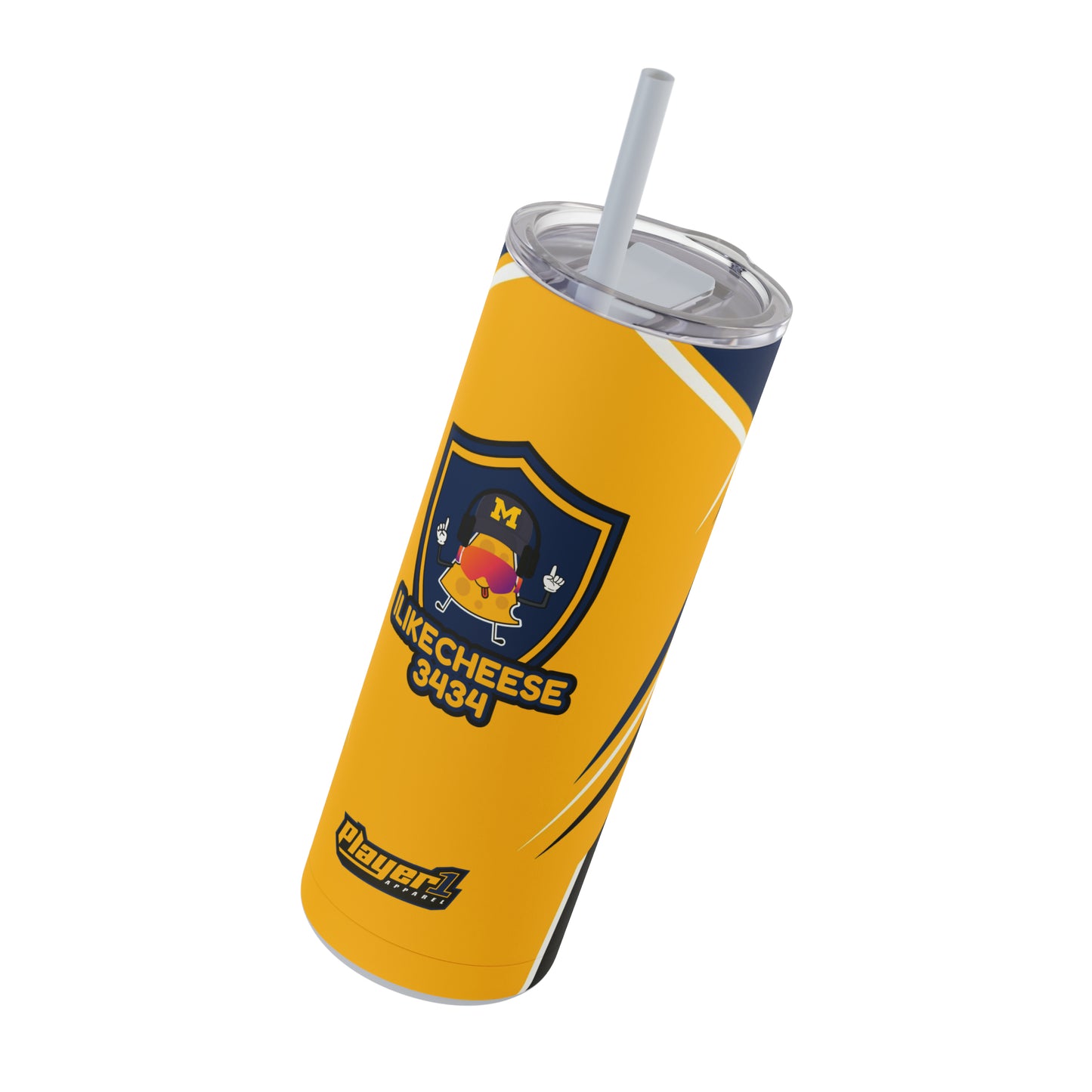 ILikeCheese3434 Skinny Tumbler, 20oz