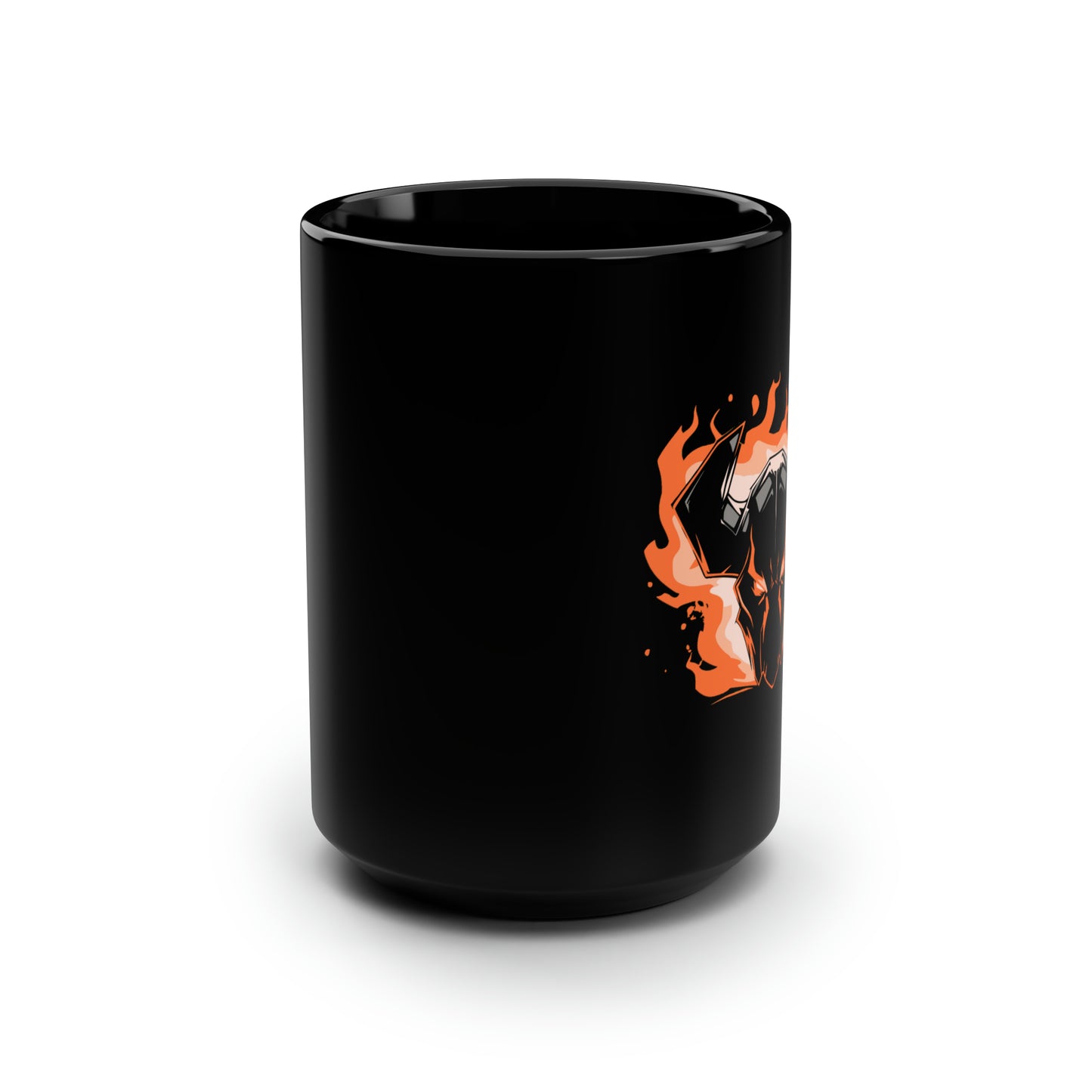Mr. Florian Black Mug, 15oz
