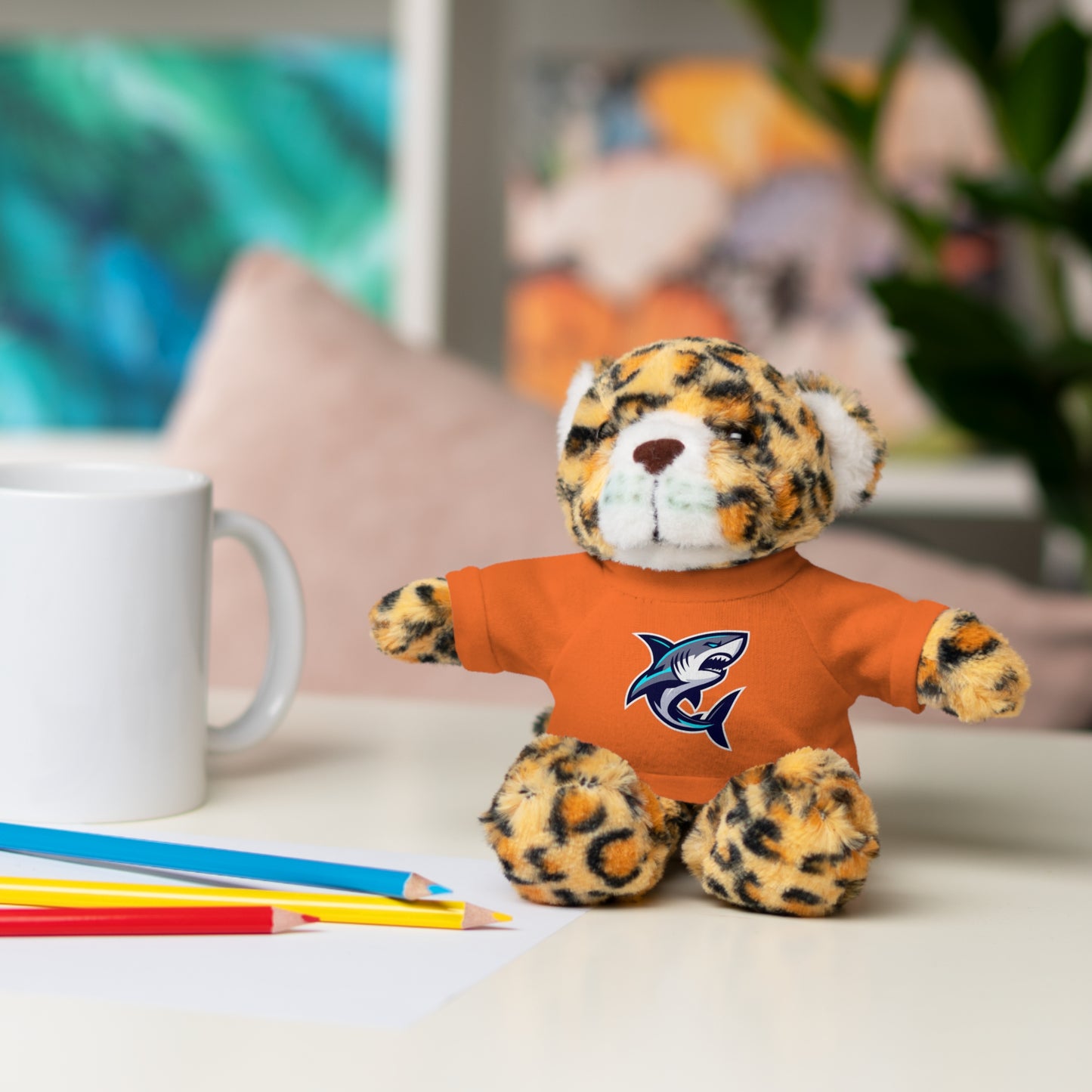 Casual Shark Classic Stuffed Animals with Tee