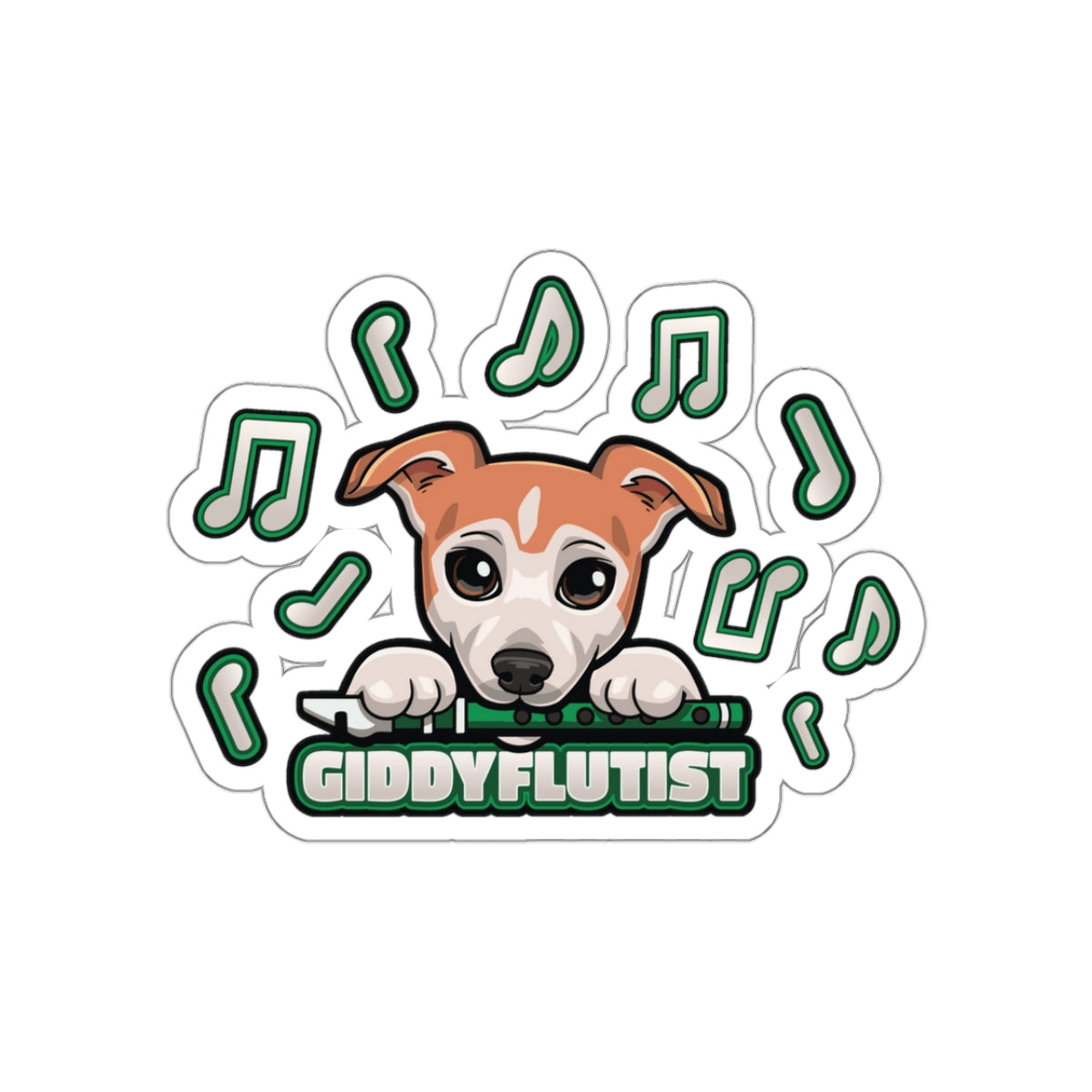 GiddyFlutist Notes Stickers