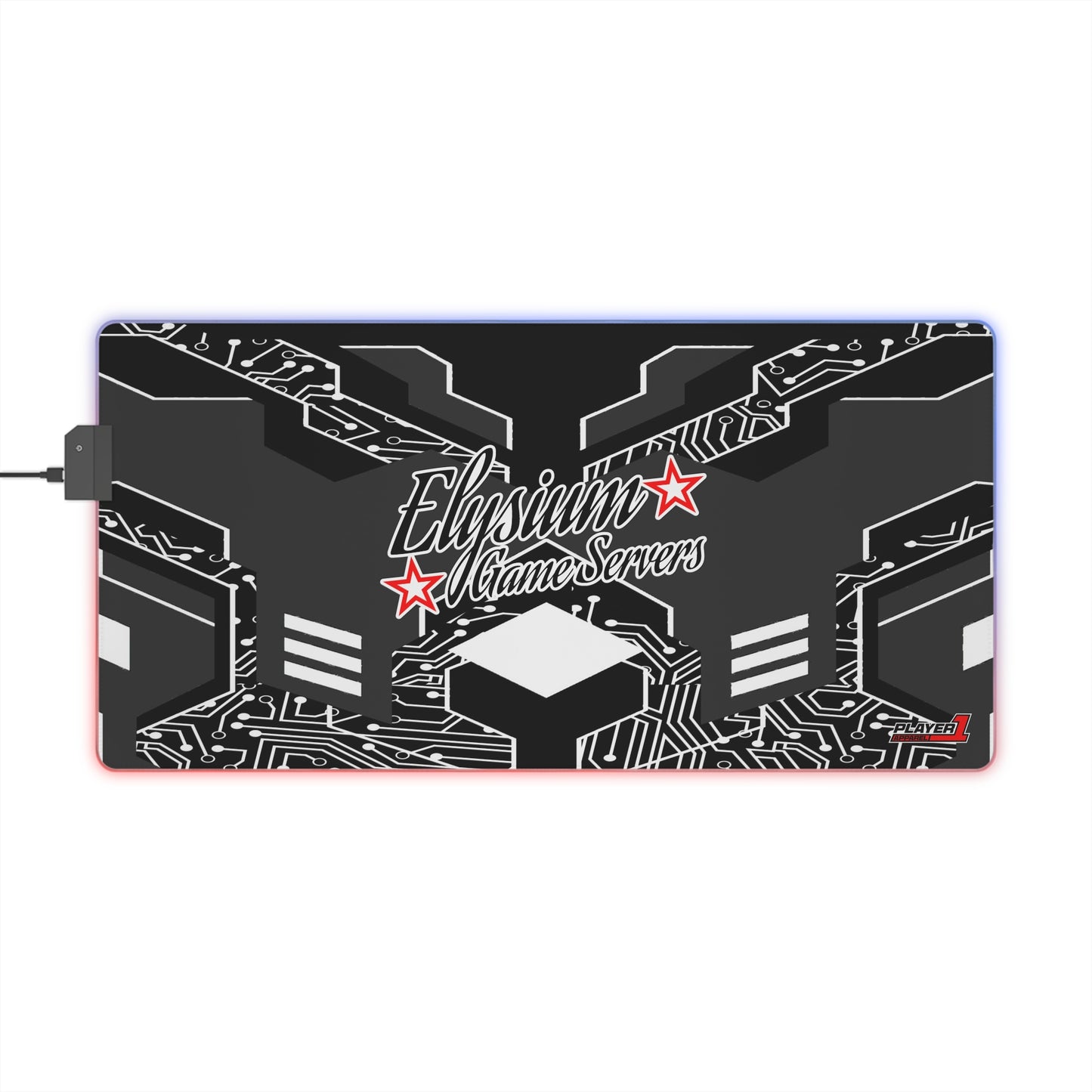 Elysium Game Servers LED Gaming Mouse Pad