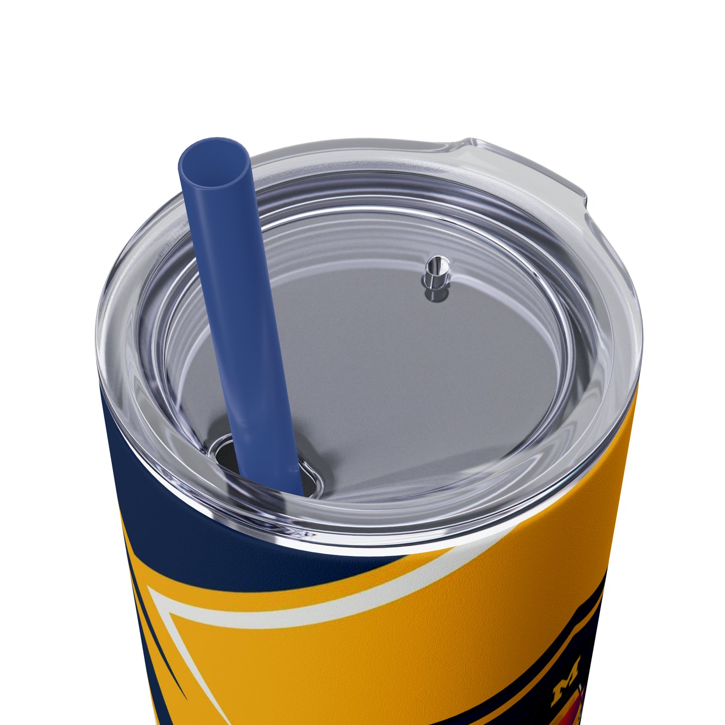 ILikeCheese3434 Skinny Tumbler with Straw, 20oz
