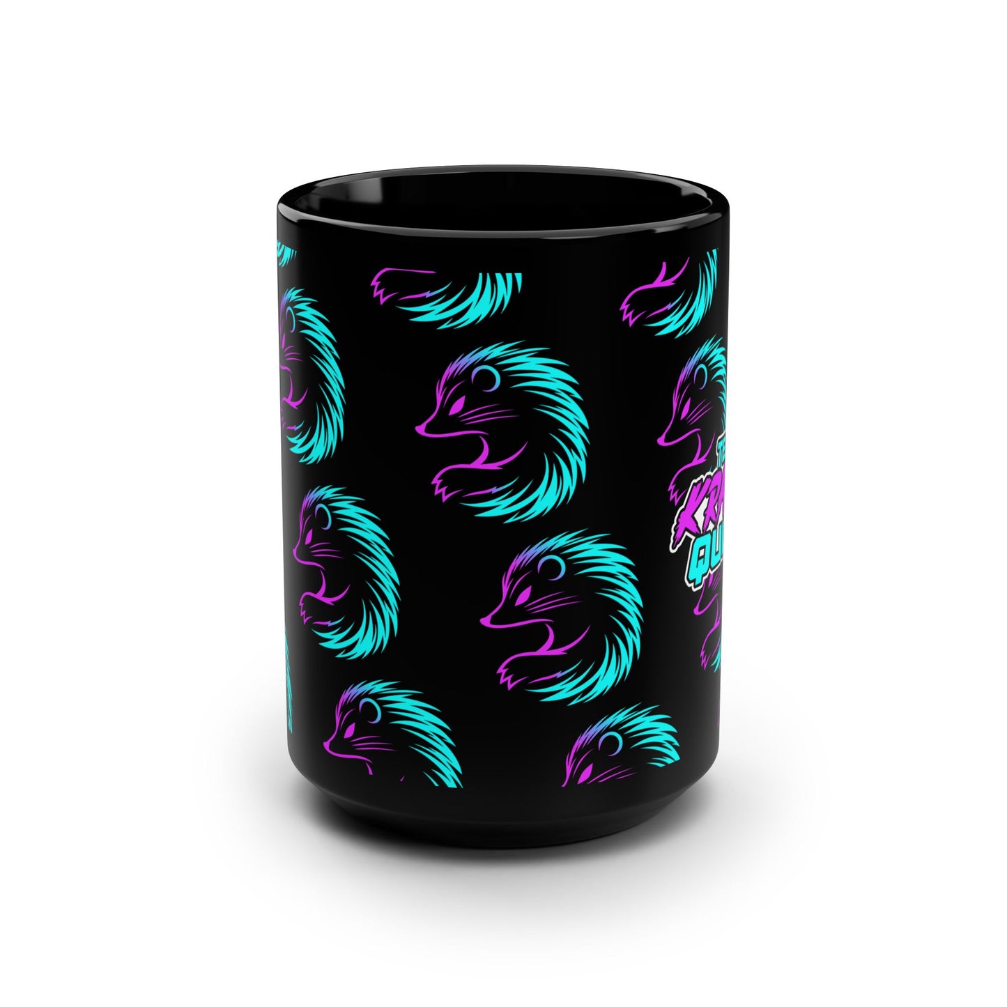 Team Kraven Quills Black Mug, 15oz