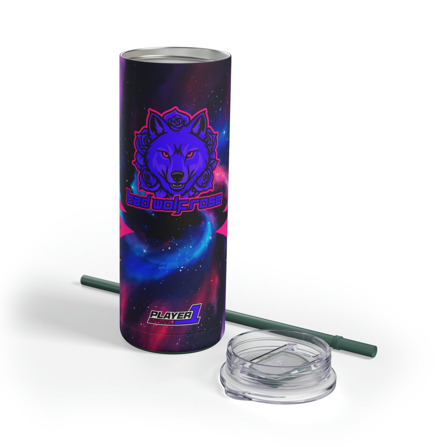 BadWolfRose Skinny Matte Tumbler, 20oz