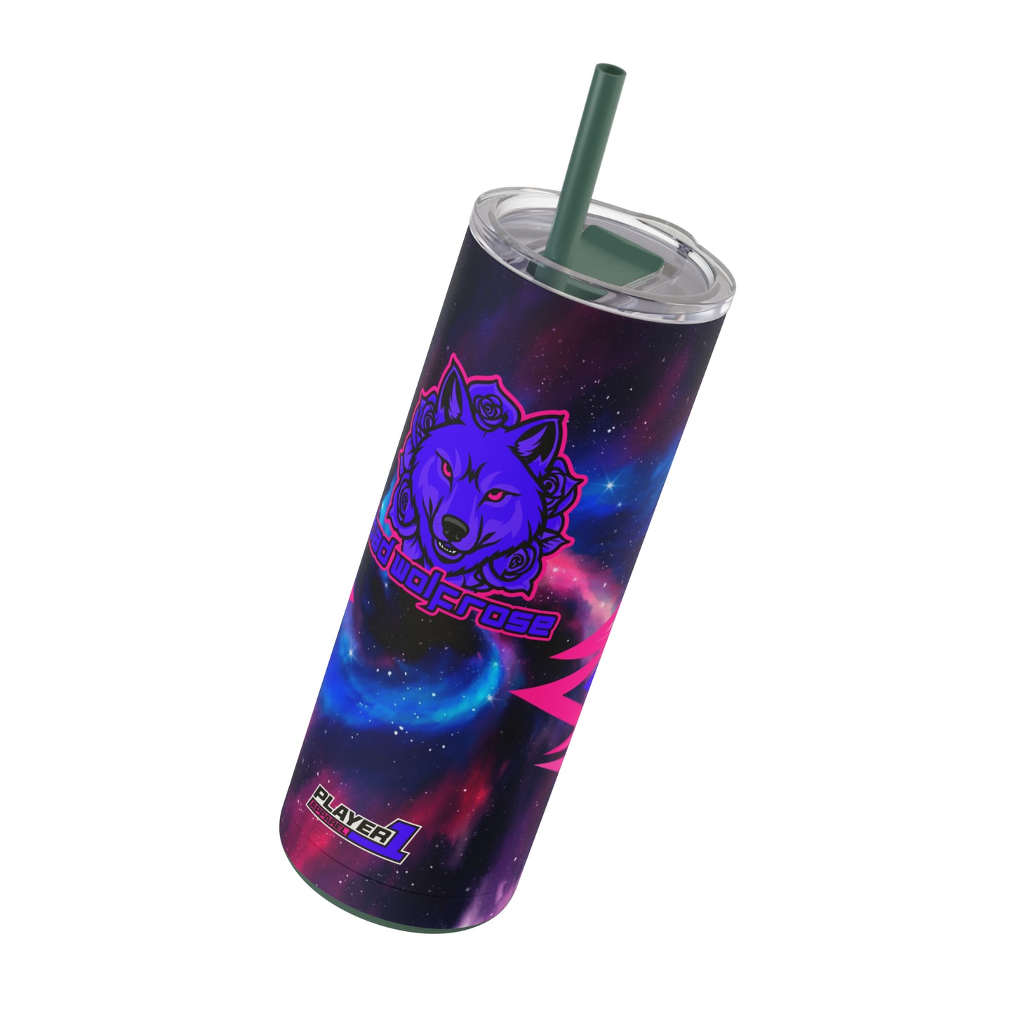 BadWolfRose Skinny Matte Tumbler, 20oz