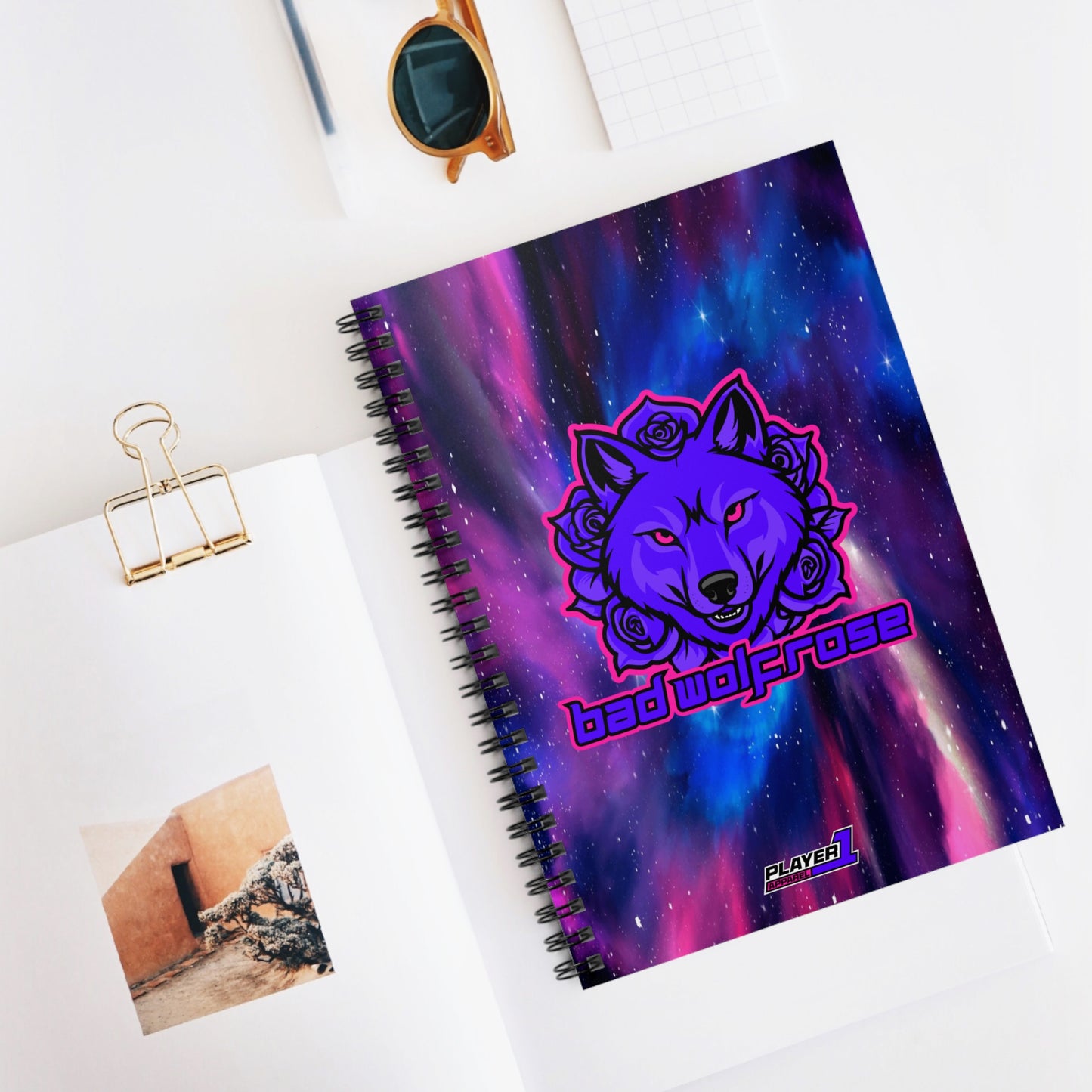 BadWolfRose Spiral Notebook - Ruled Line