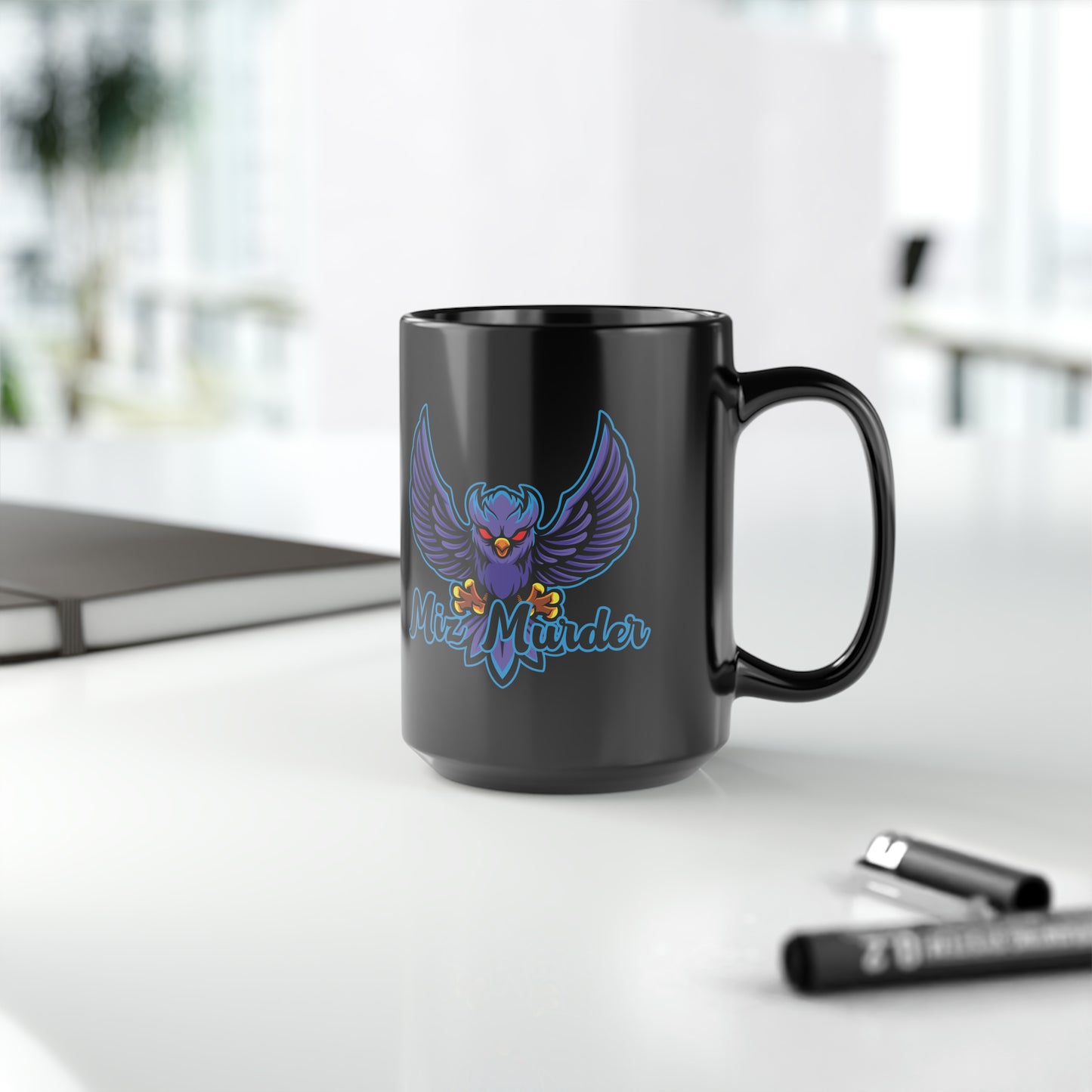 Miz Murder Black Mug, 15oz