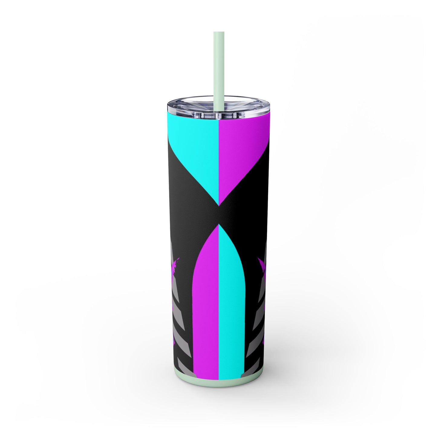 Kraven Quills Skinny Tumbler with Straw, 20oz
