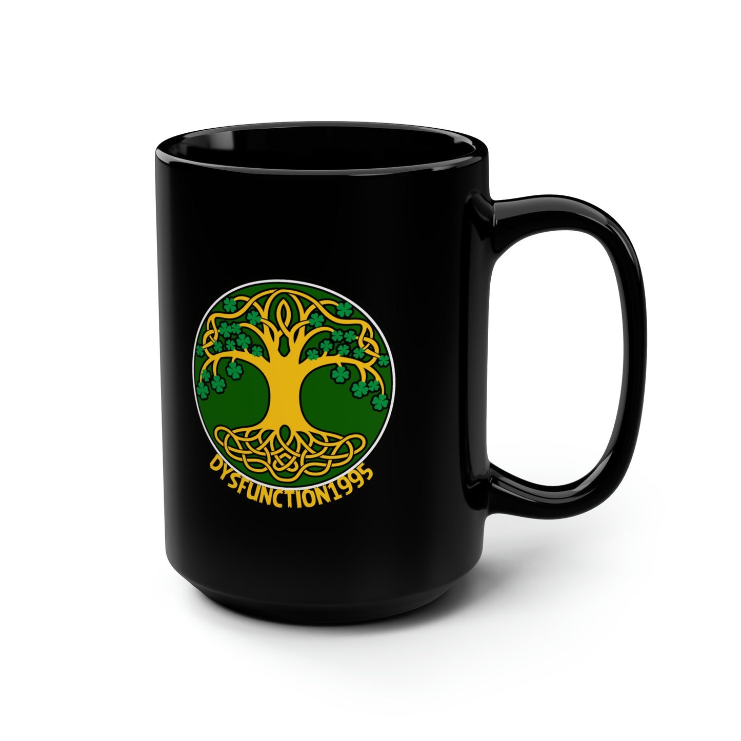 Dysfunction1995 Black Mug, 15oz
