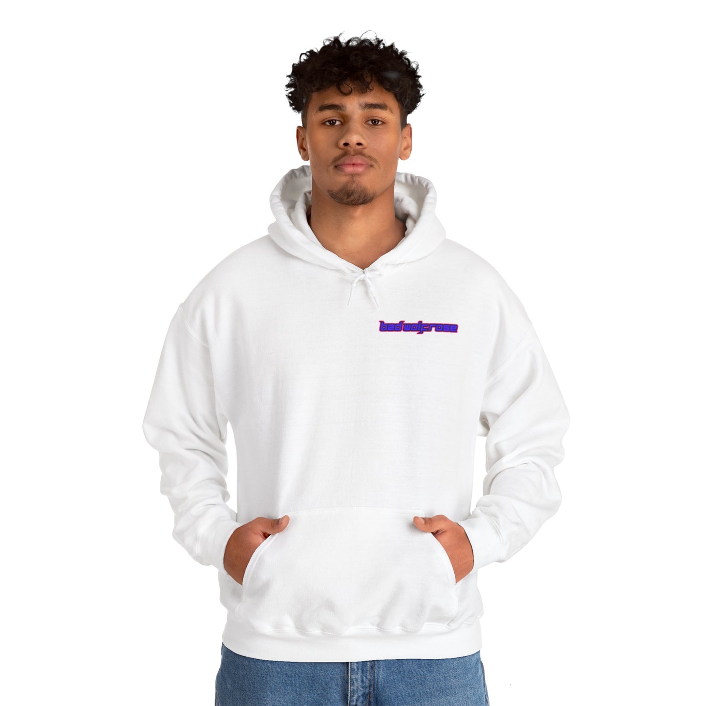 BadWolfRose Back Print Unisex Hoodie