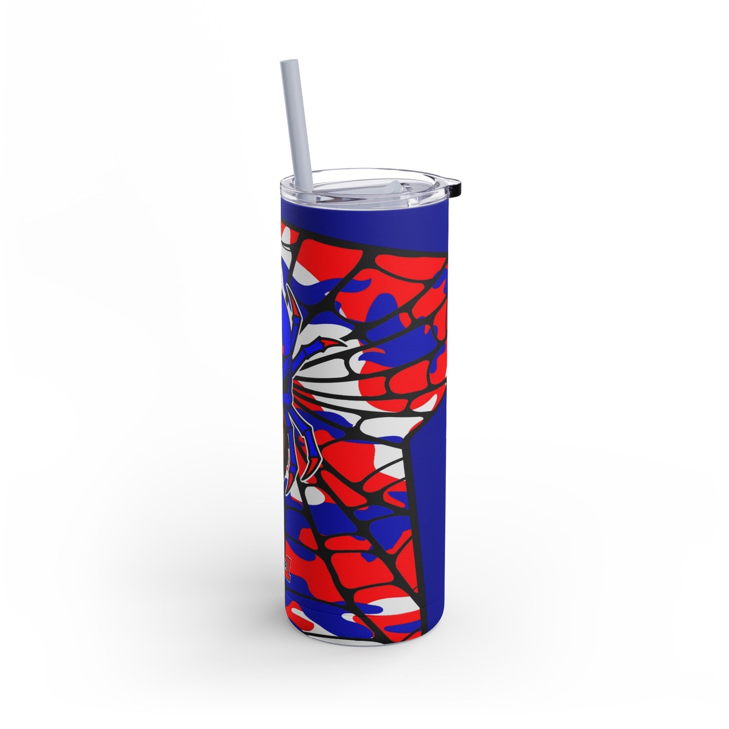 Spiderman8888 Skinny Matte Tumbler, 20oz