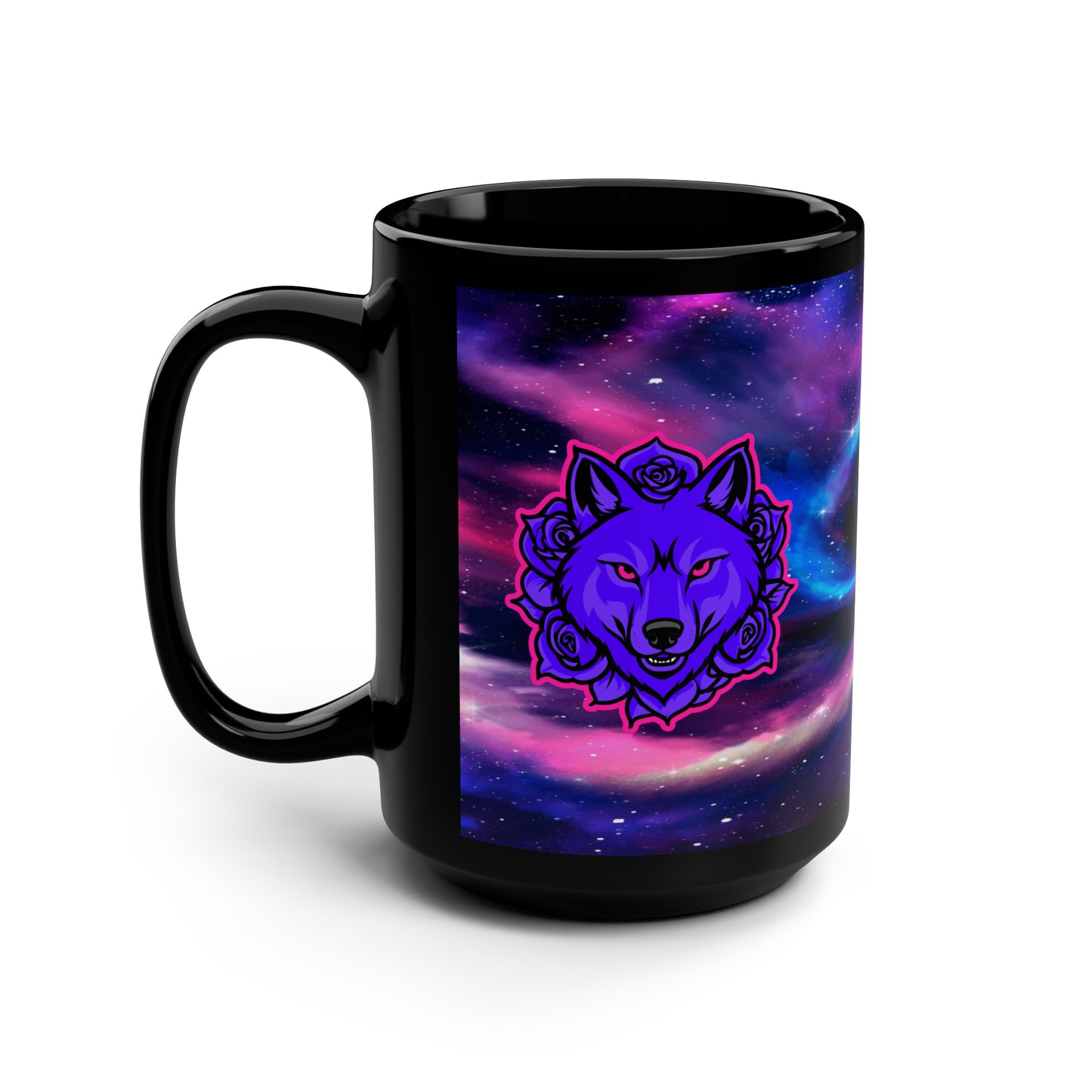 BadWolfRose Space Black Mug, 15oz