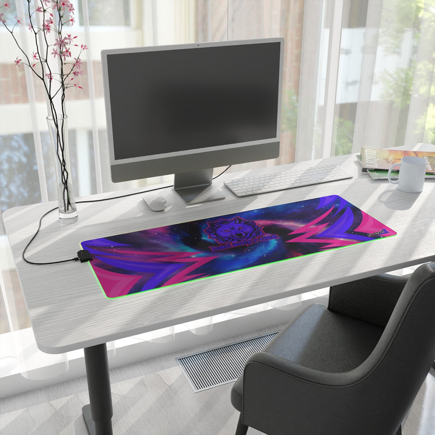 BadWolfRose LED Gaming Mouse Pad