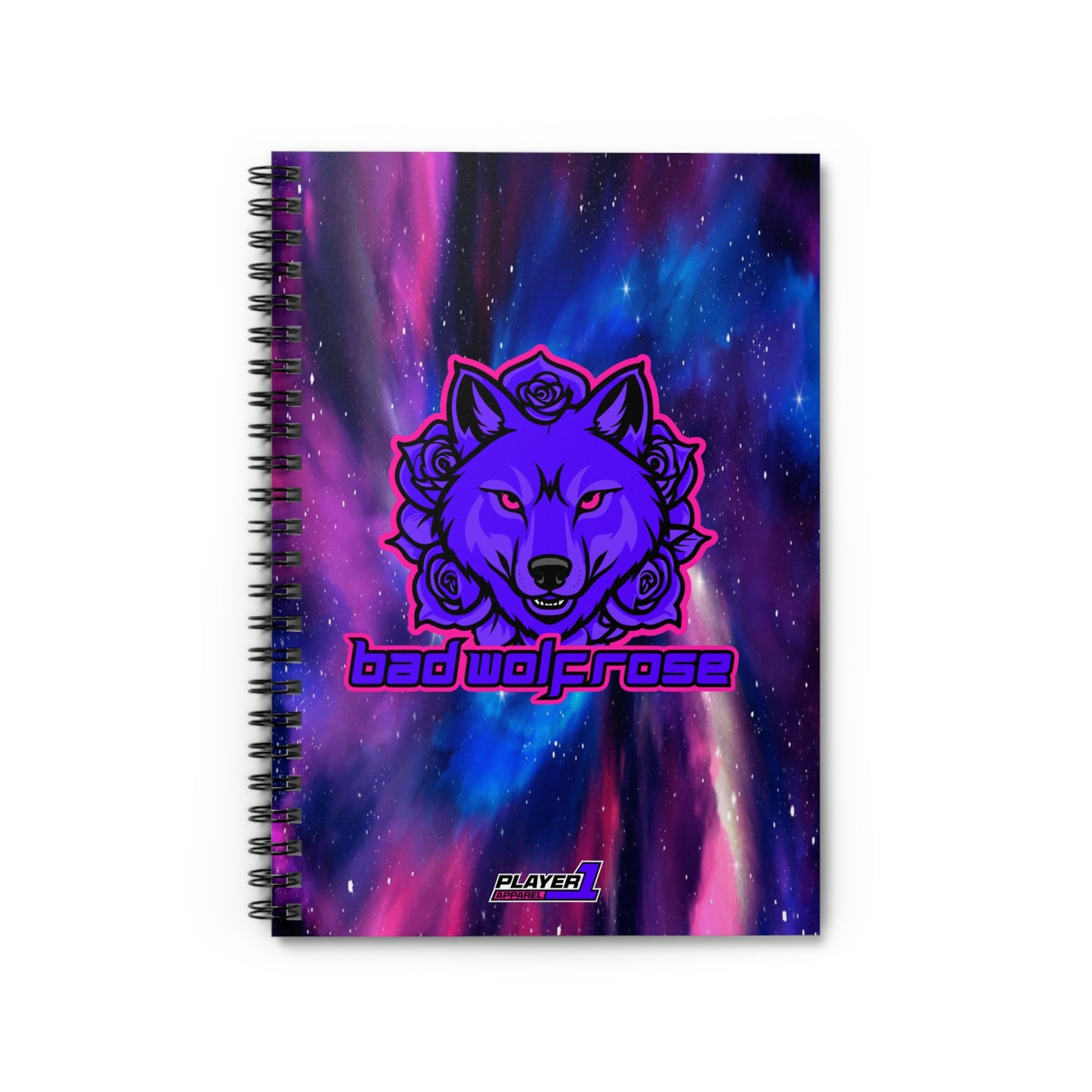 BadWolfRose Spiral Notebook - Ruled Line