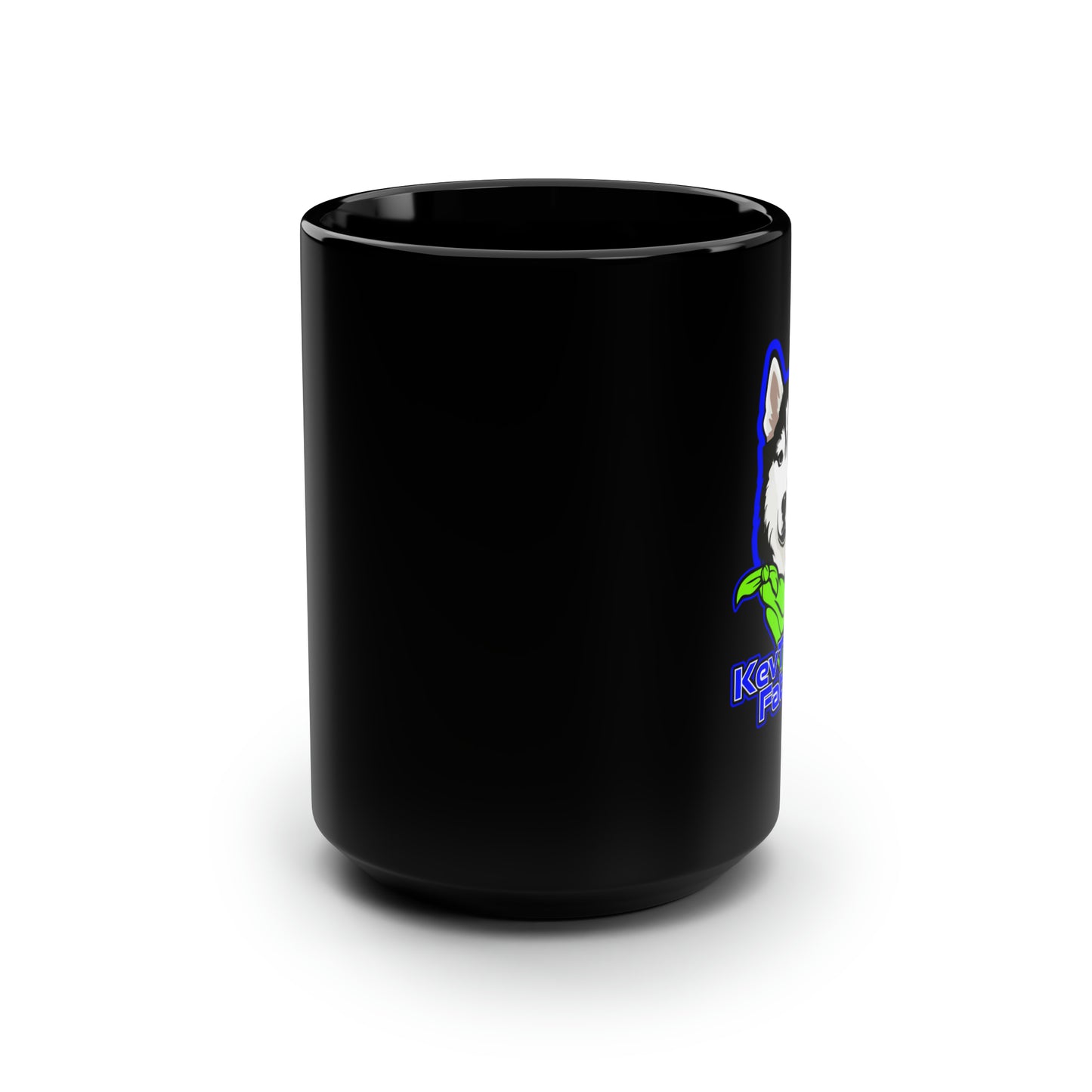 KevTheFatMan Black Mug, 15oz