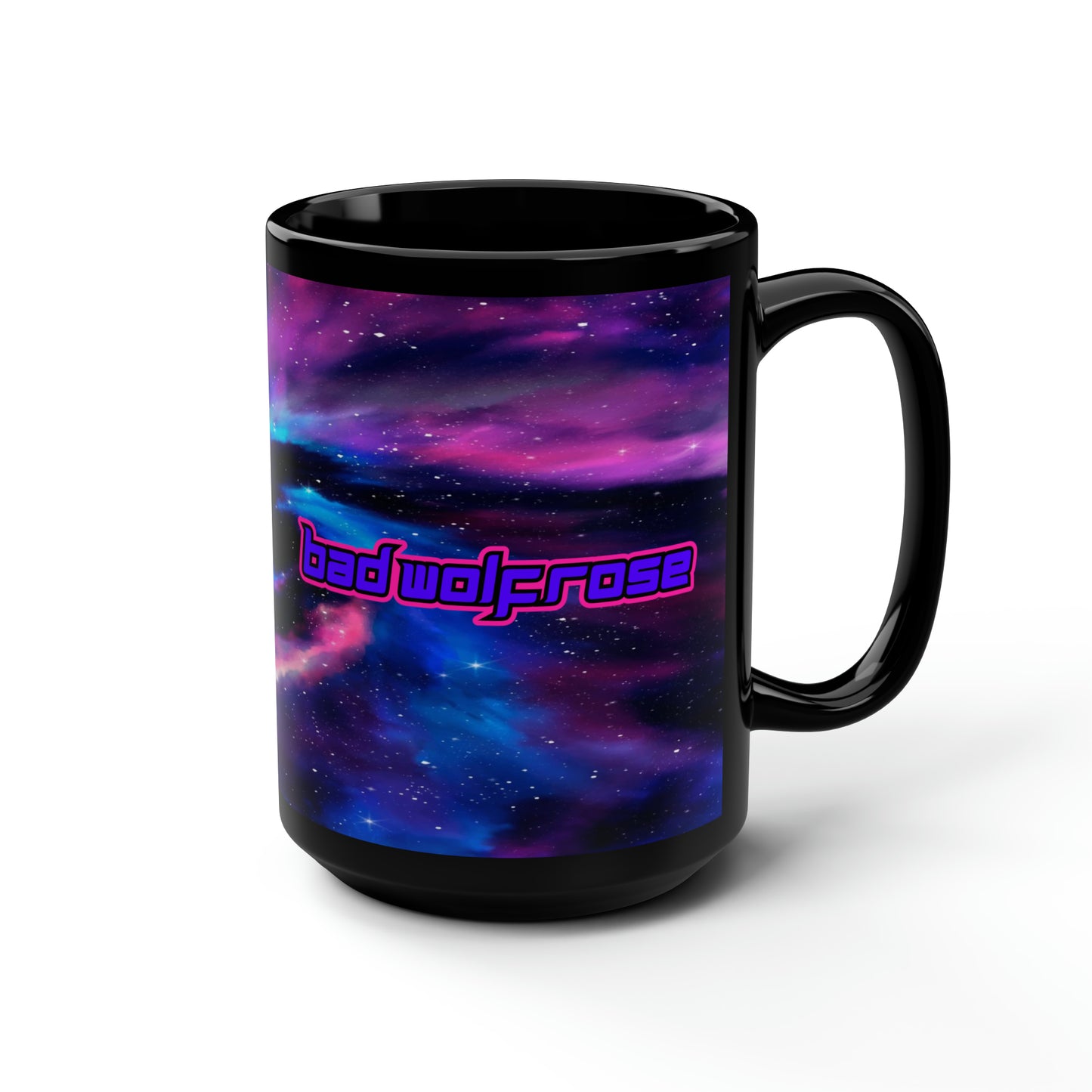 BadWolfRose Space Black Mug, 15oz
