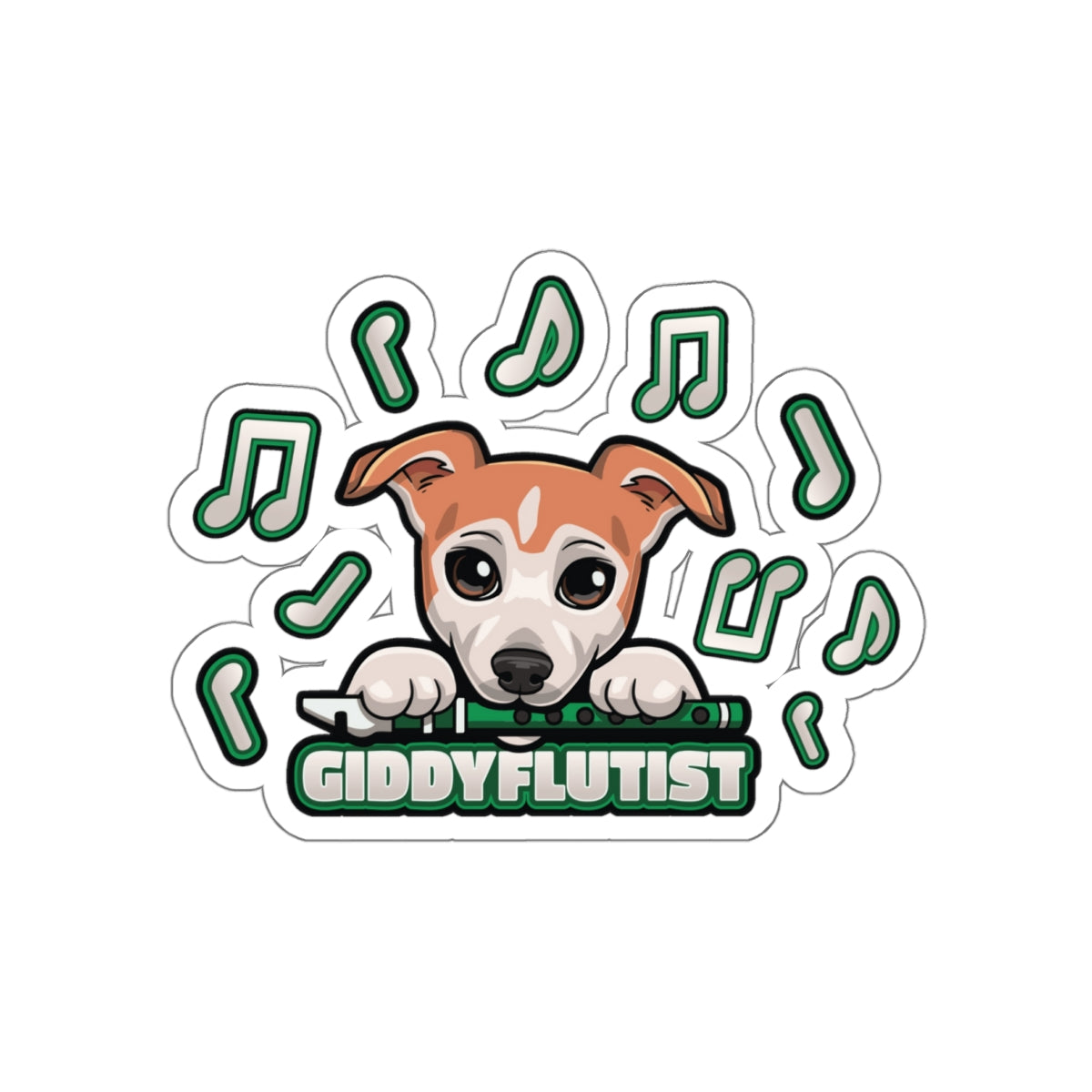 GiddyFlutist Notes Stickers