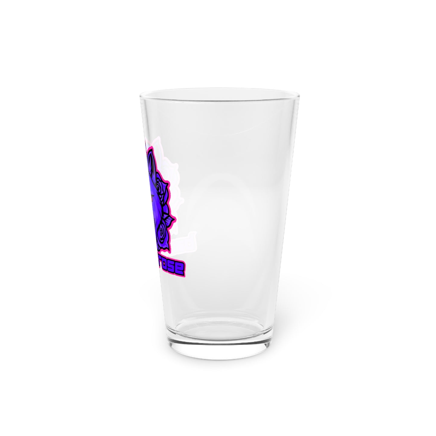 BadWolfRose Classic Pint Glass, 16oz
