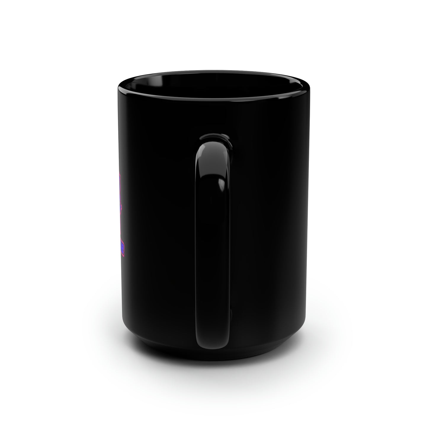 BadWolfRose Classic Black Mug, 15oz