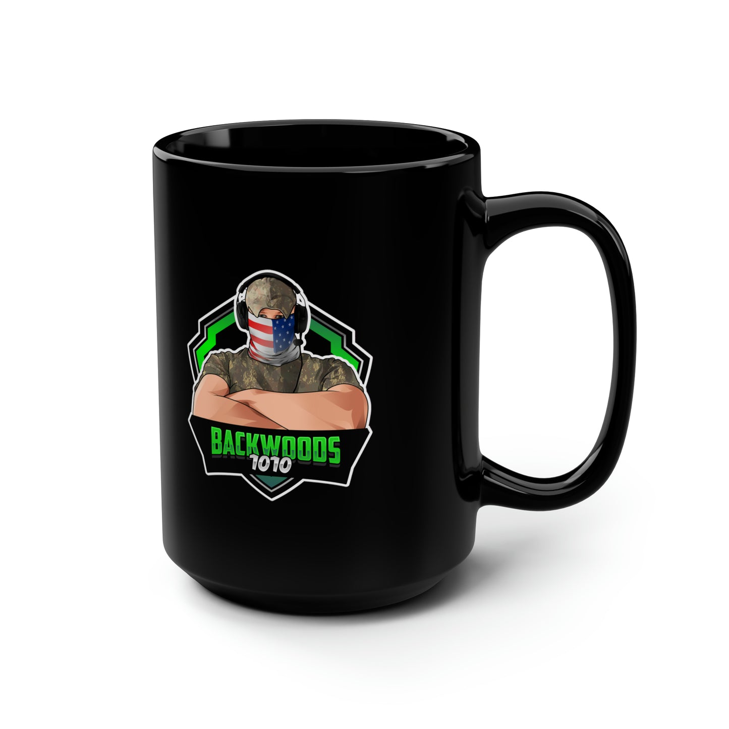 Backwoods1010 Black Mug, 15oz