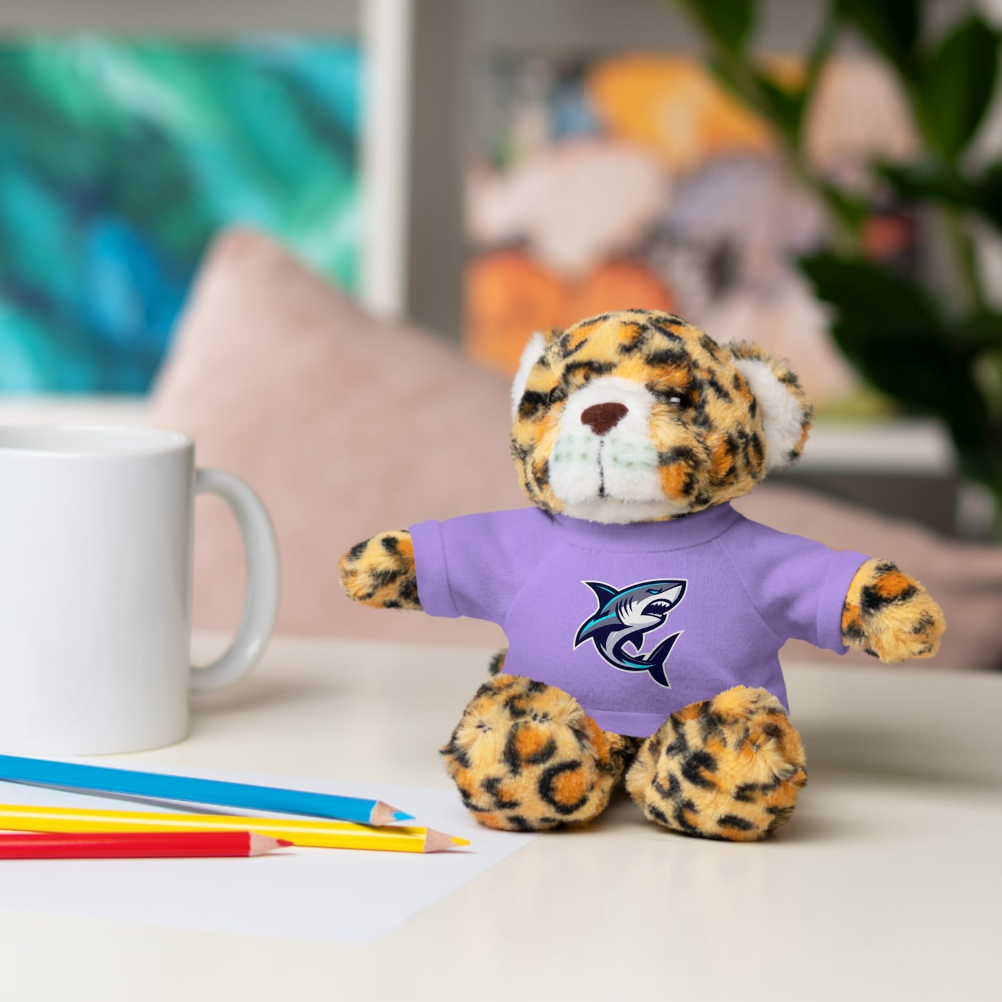 Casual Shark Classic Stuffed Animals with Tee