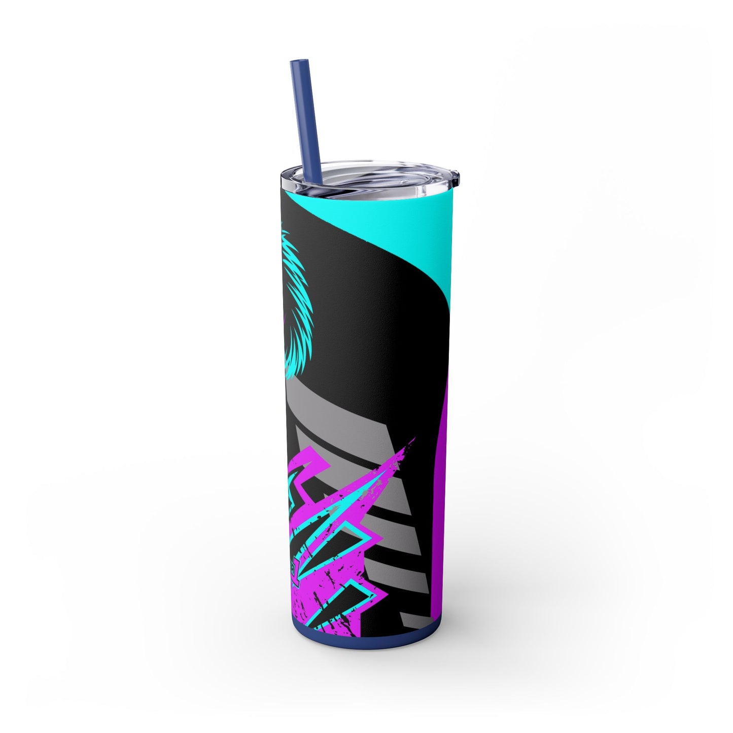 Kraven Quills Skinny Tumbler with Straw, 20oz