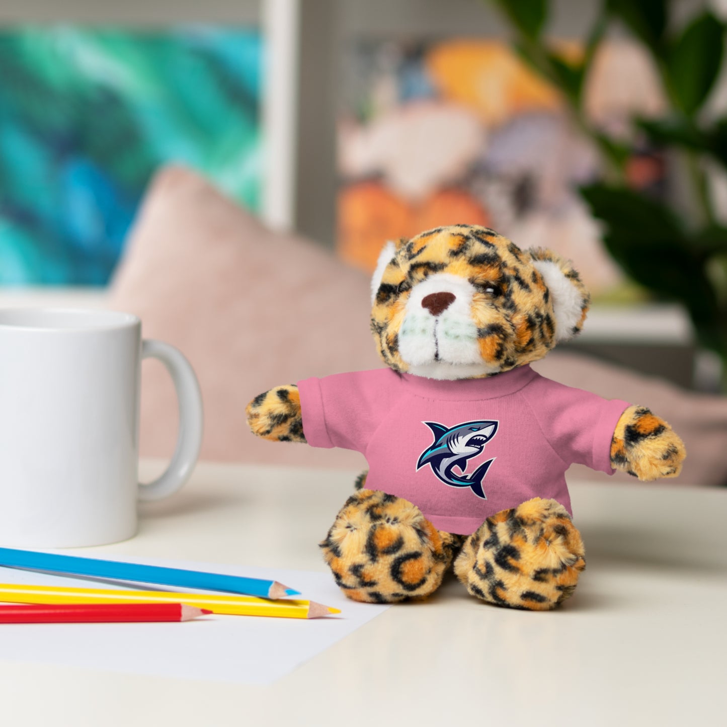 Casual Shark Classic Stuffed Animals with Tee