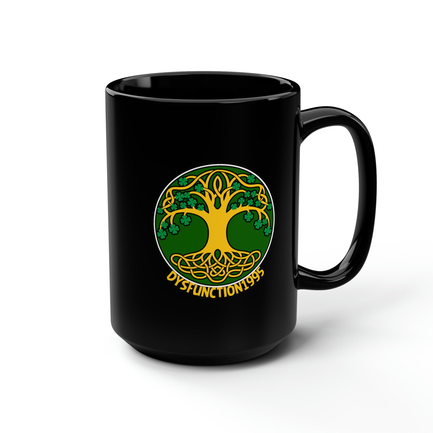 Dysfunction1995 Black Mug, 15oz