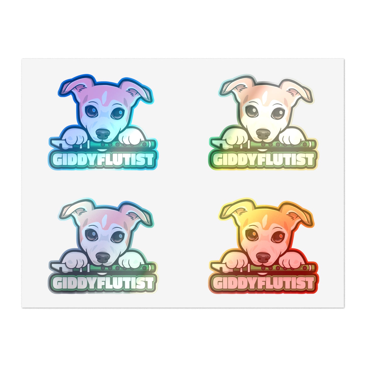 GiddyFlutist Sticker Sheets