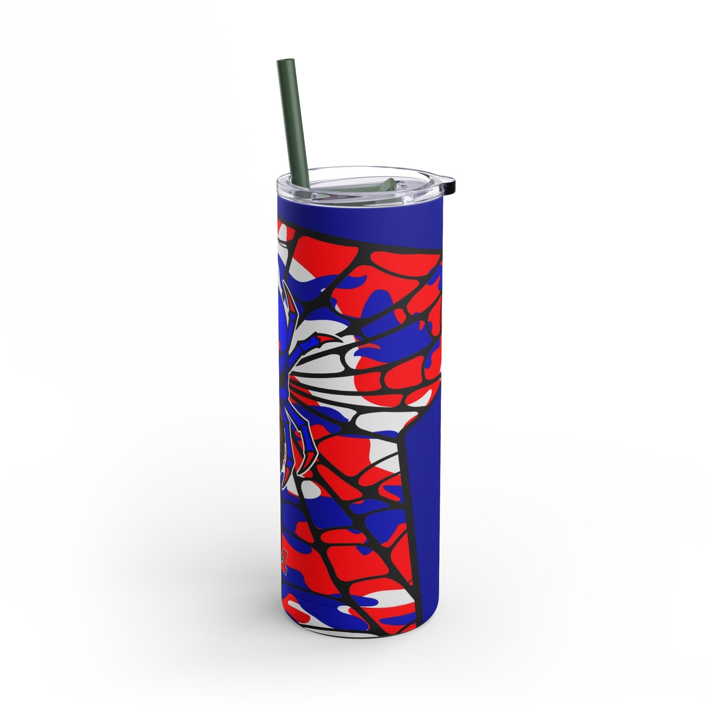 Spiderman8888 Skinny Matte Tumbler, 20oz