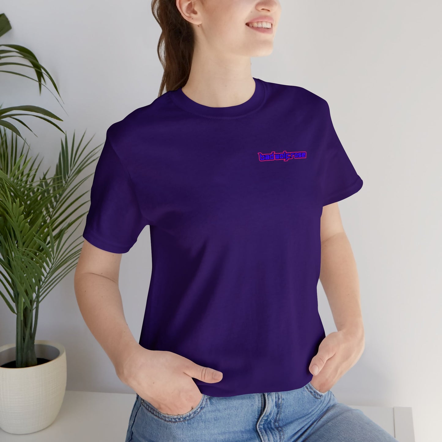 BadWolfRose Back Print Unisex T-shirt