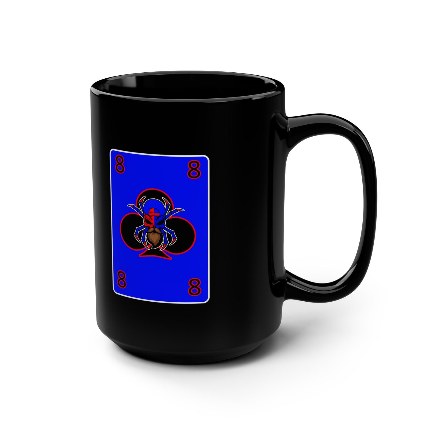 Spiderman8888 Club8888 Card Black Mug, 15oz